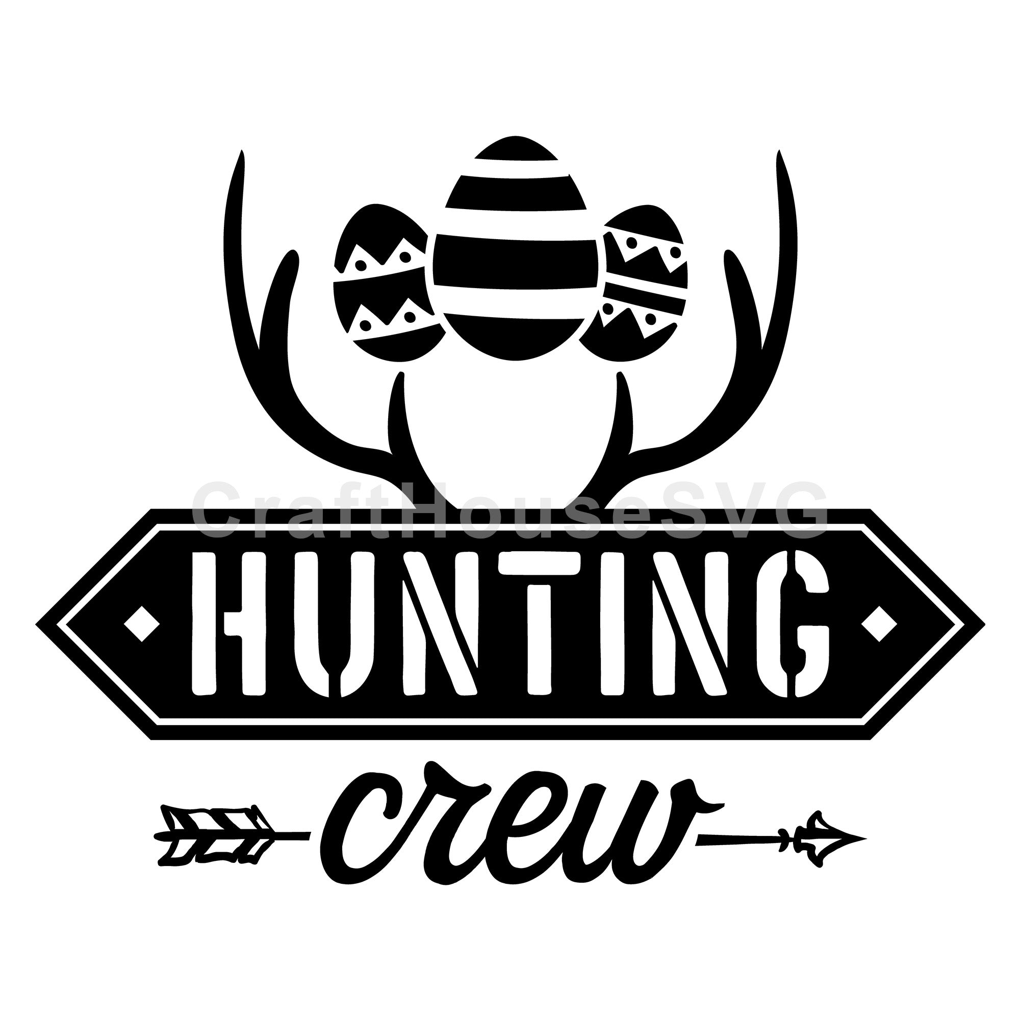 Hunting crew SVG | M46F | An Easter SVG cut file