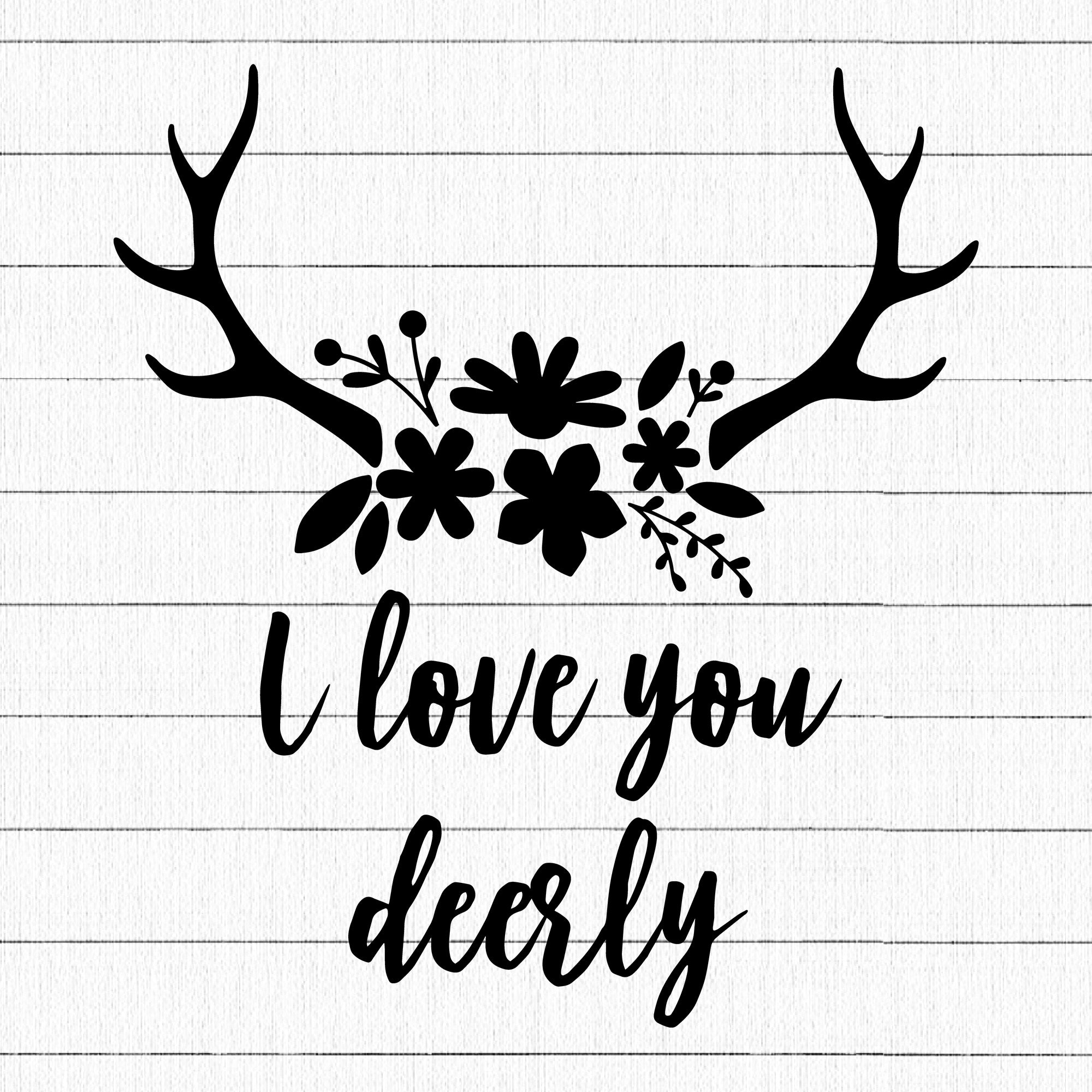 I Love You Deerly SVG | M19F18