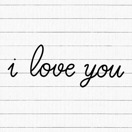 I Love You SVG | M19F16 - Craft House SVG