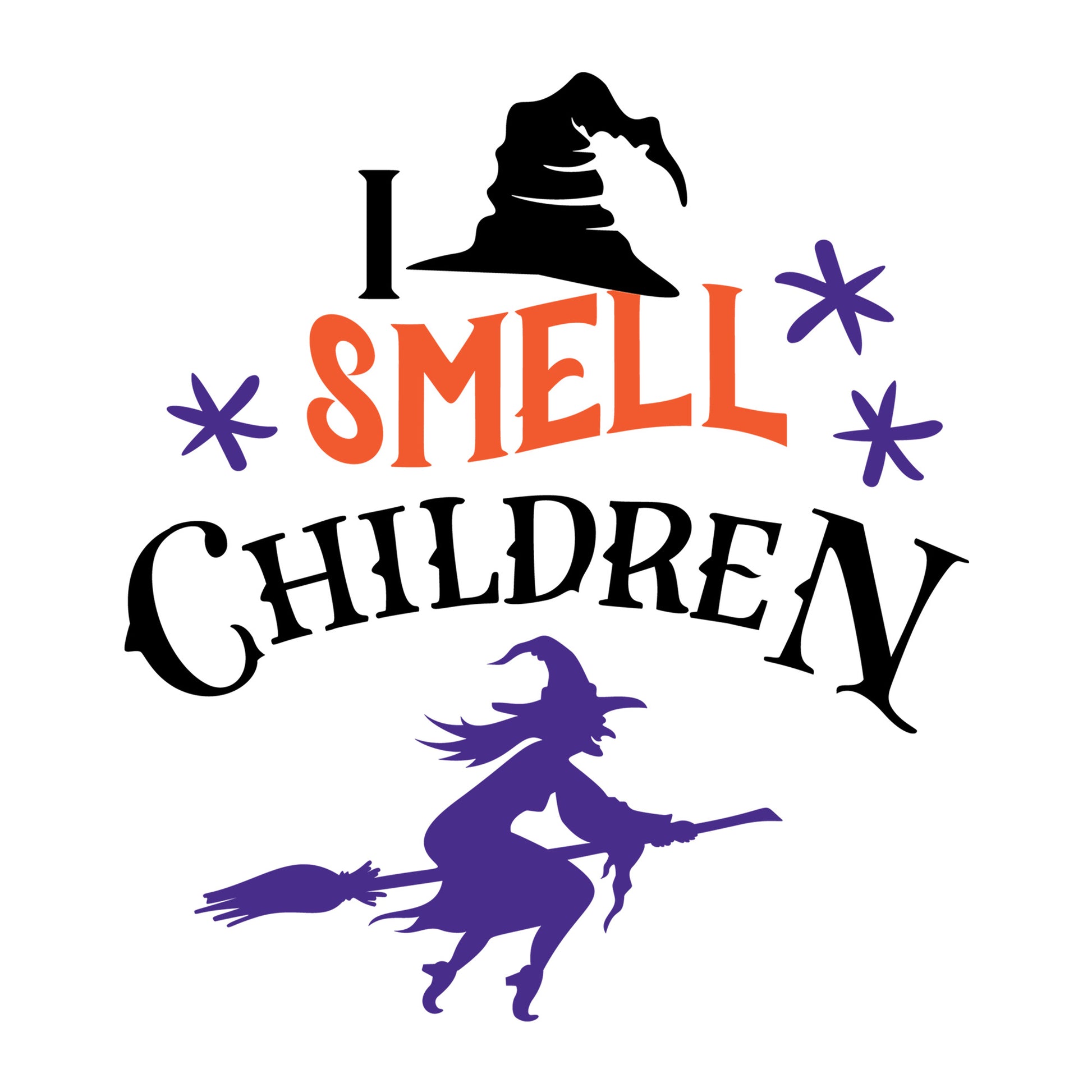 I Smell Children SVG design for Cricut, Silhouette, laser cutting, vinyl, sublimation, and Halloween craft projects.