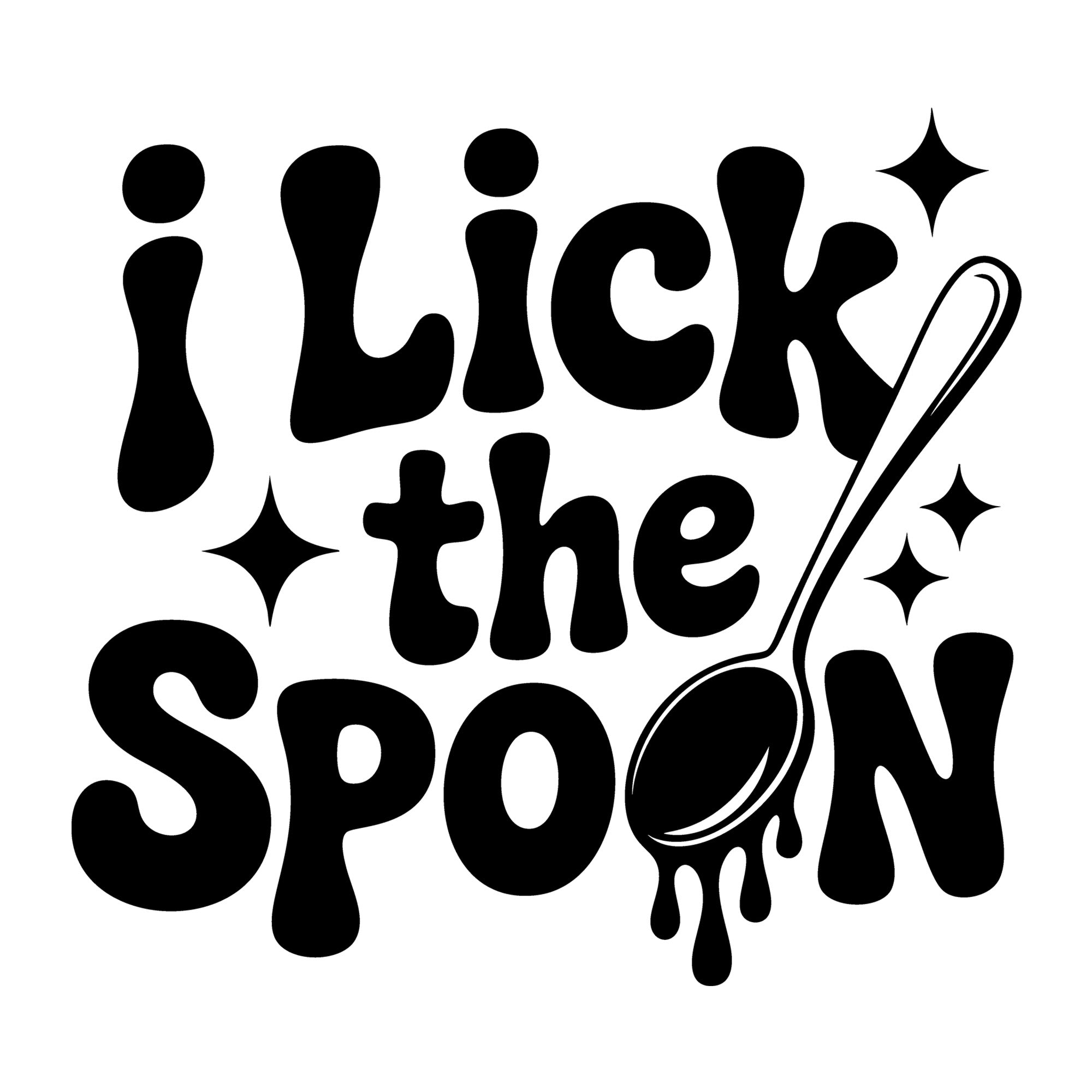 I Lick the Spoon SVG