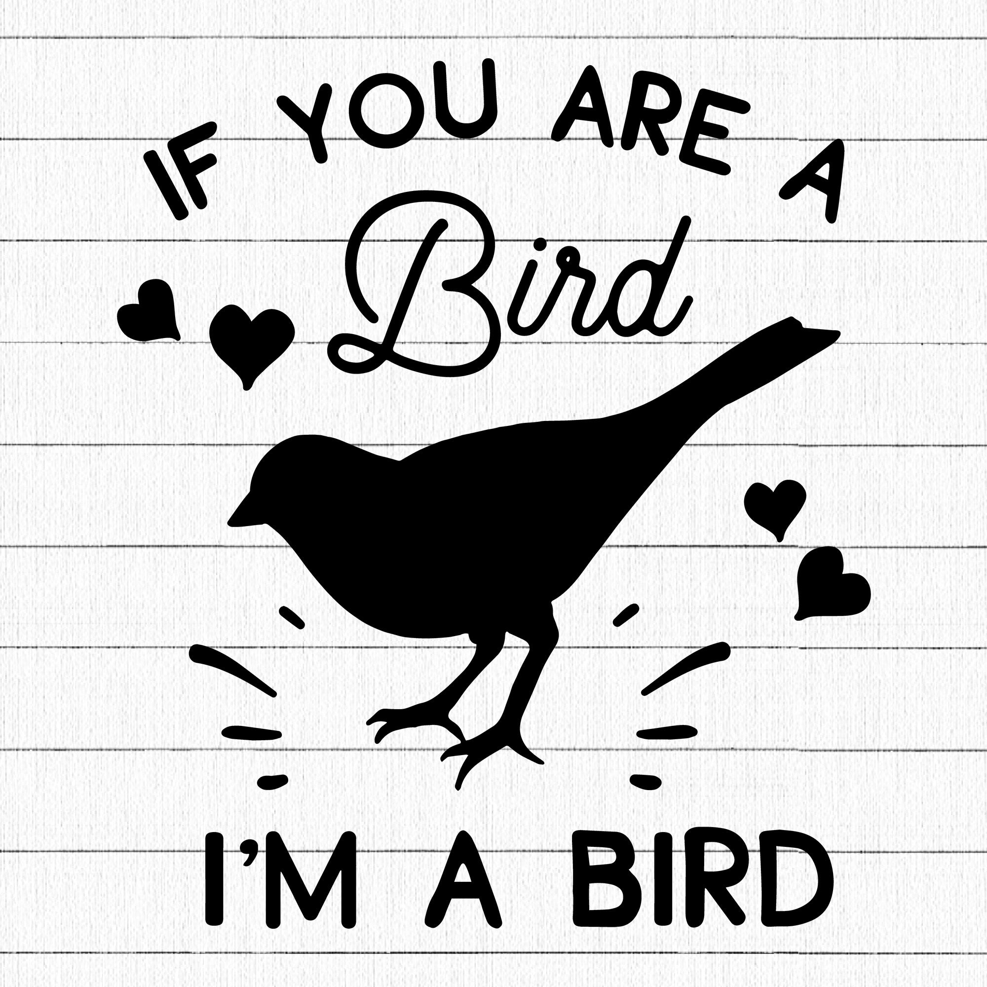 If You Are A Bird I Am A Bird SVG | M19F15