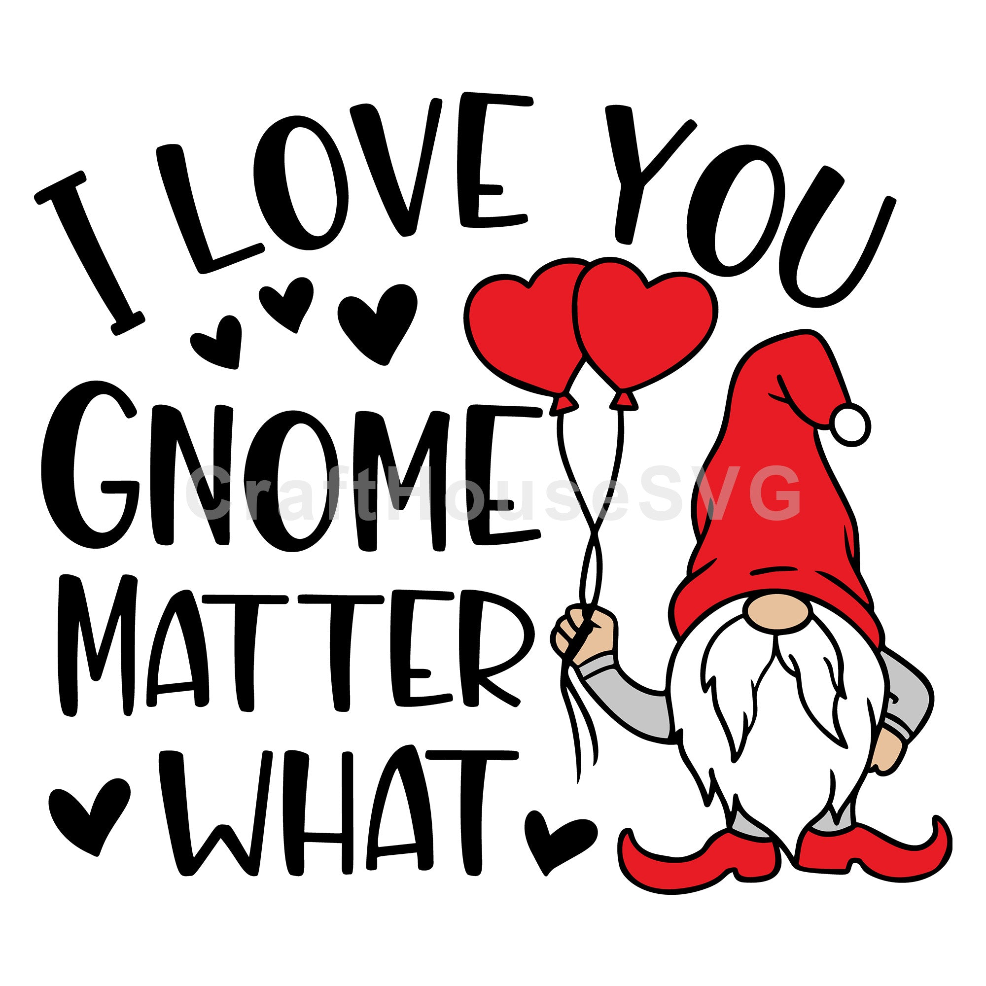 I love you gnome matter what SVG