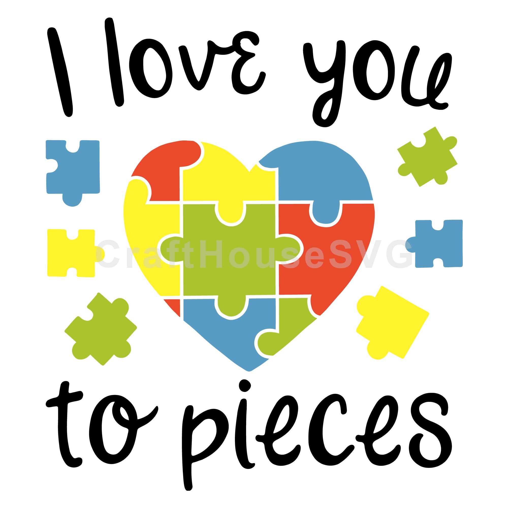 I love you to pieces SVG | M52F