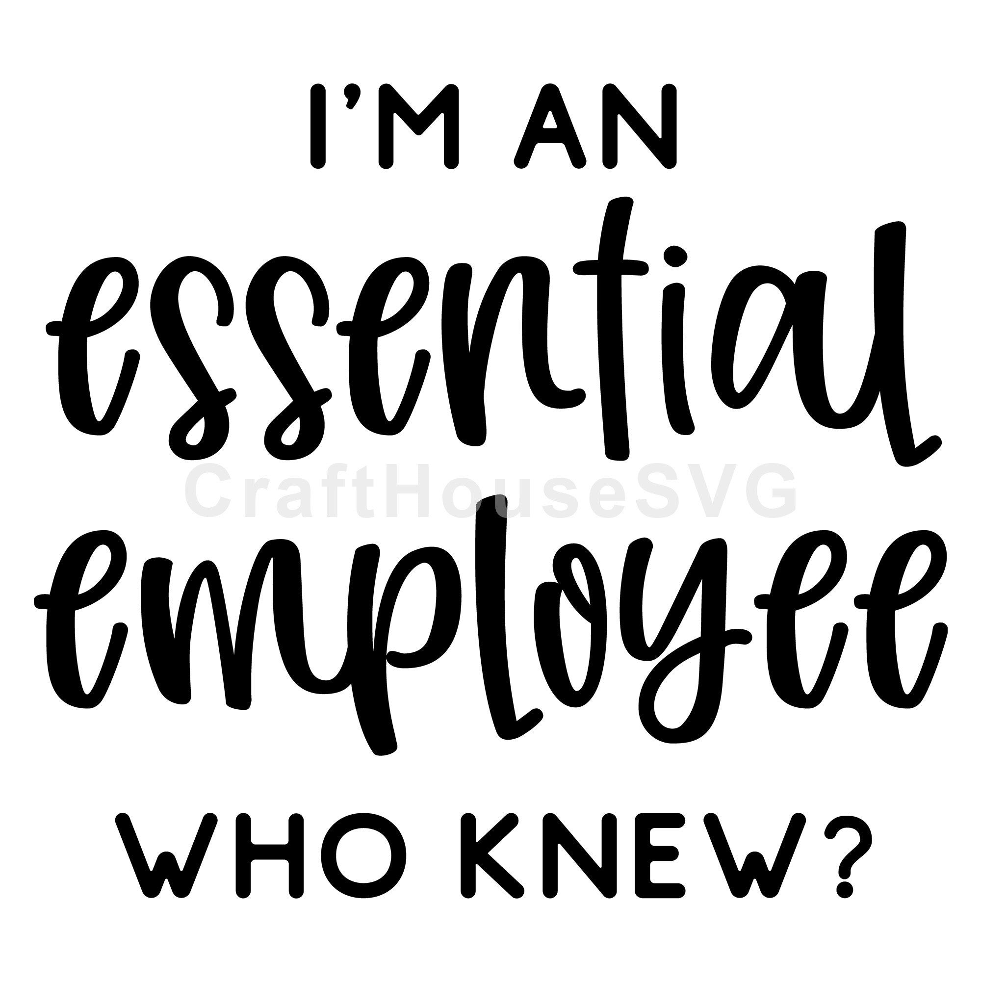 I'm an essential employee who knew SVG