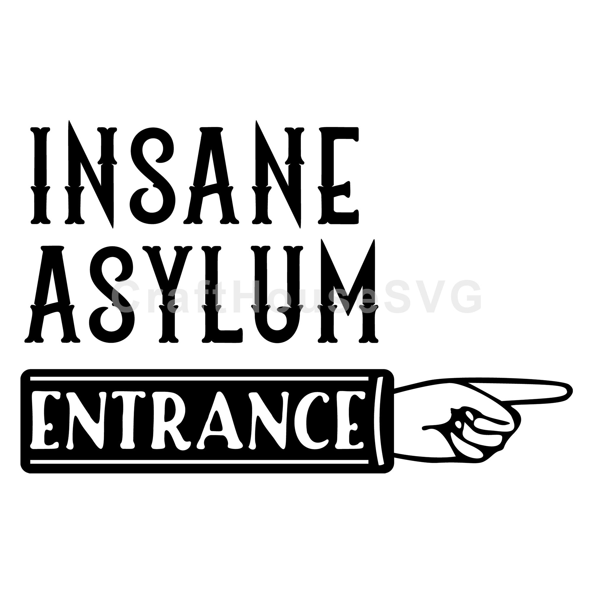 Insane Asylum Entrance SVG