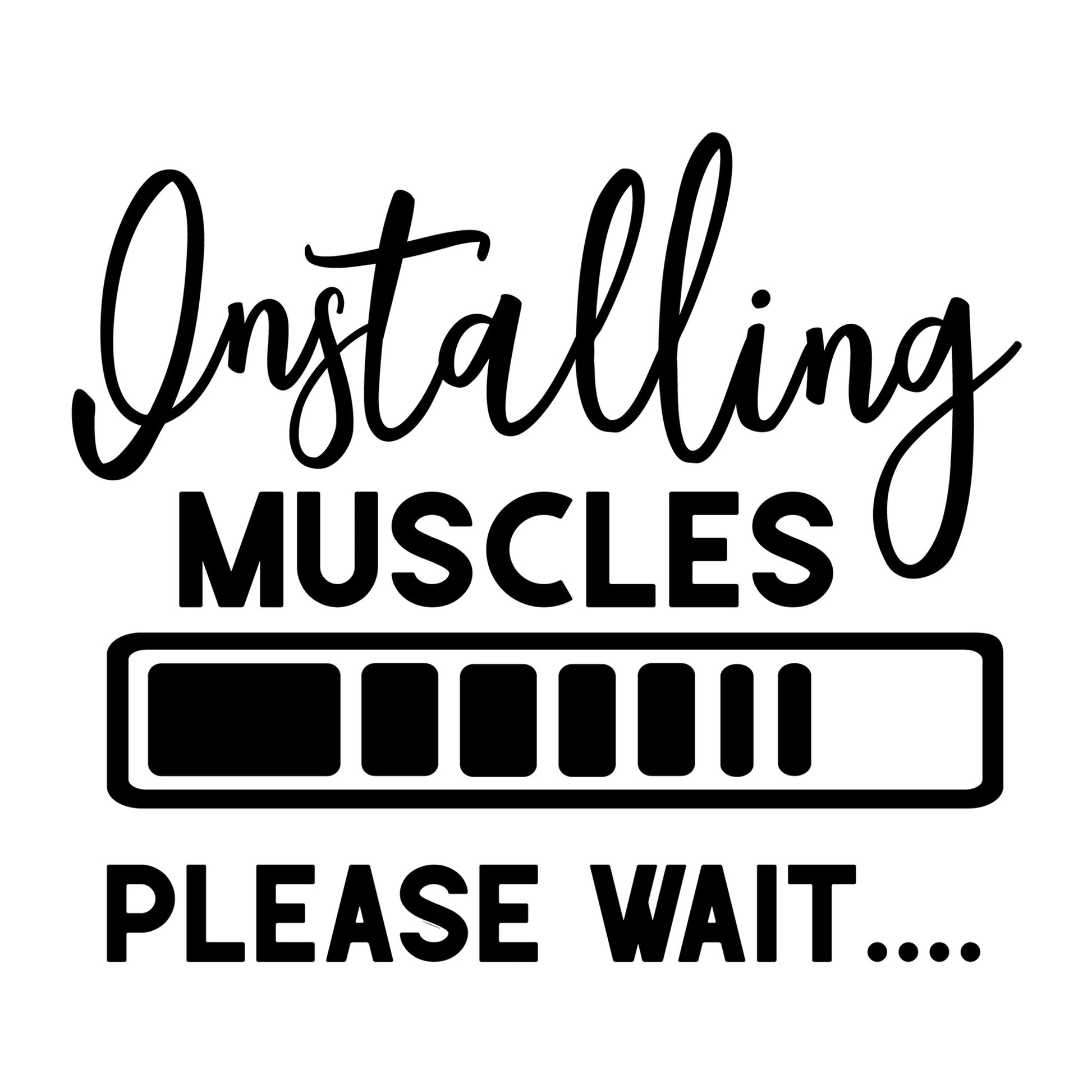 Installing muscles please wait SVG