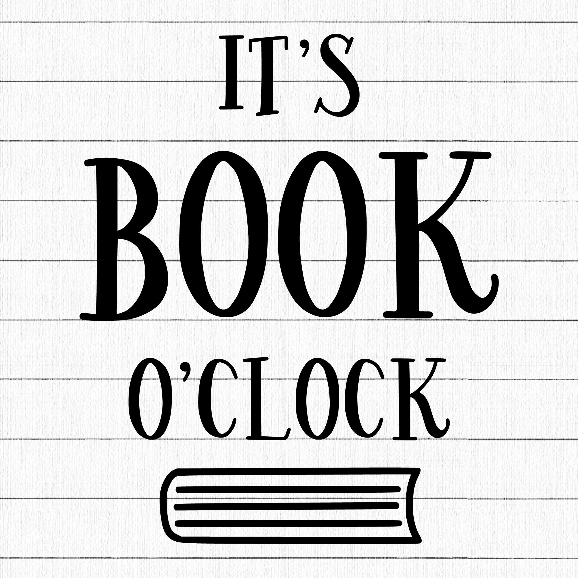 It Is Book O Clock SVG