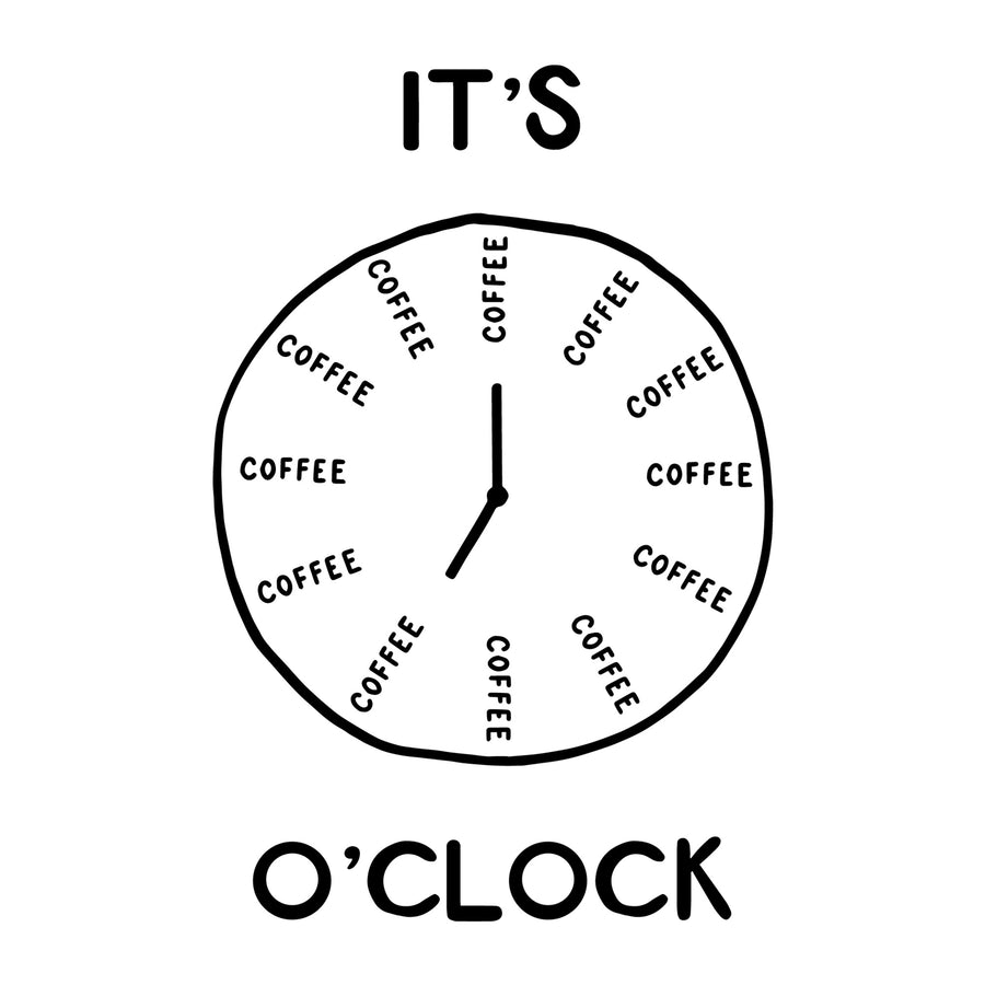 It's Coffee O'Clock SVG