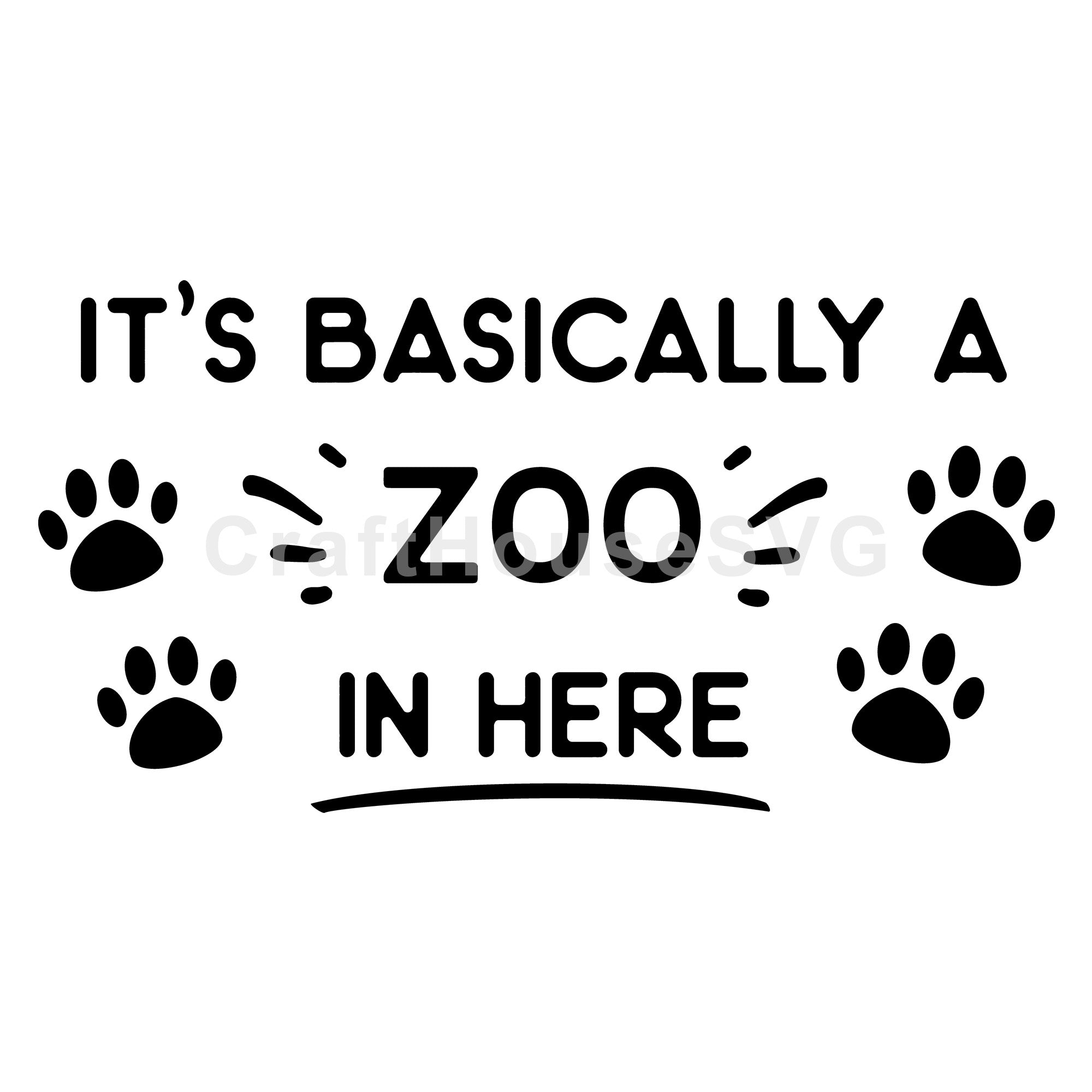 It's basically a zoo in here SVG | M49F | A Doormat SVG file