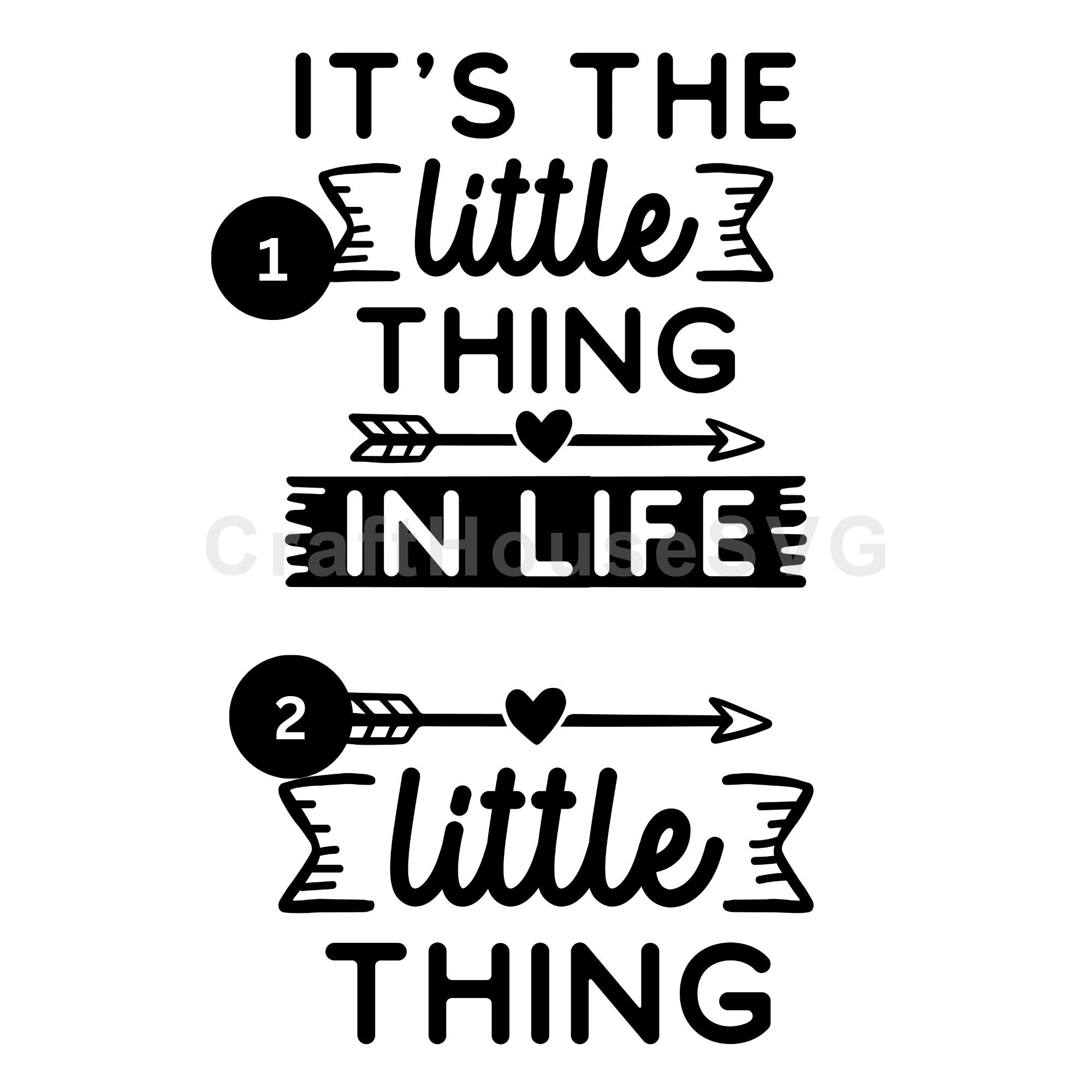 It's the little thing in life Mommy and Me SVG