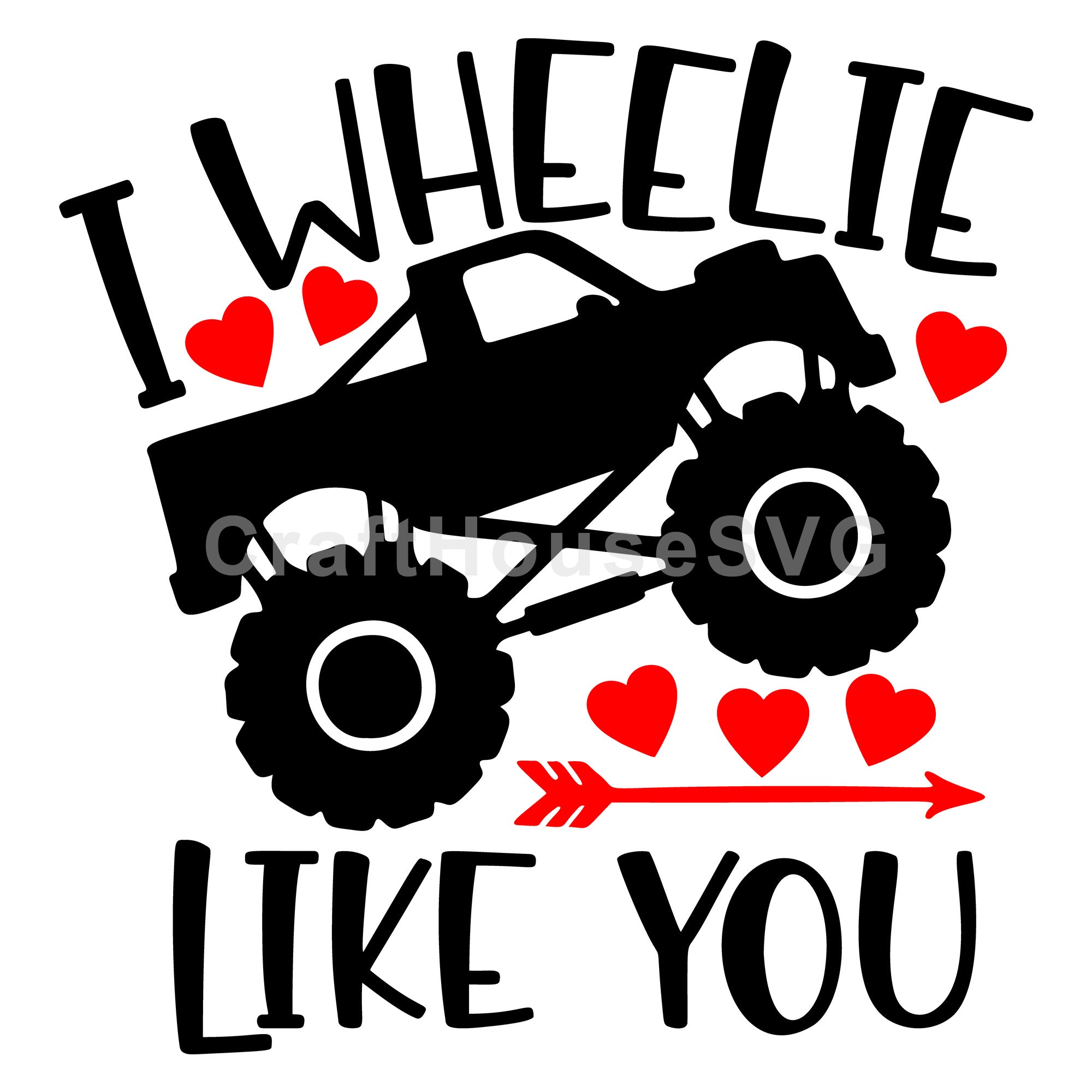 Valentine SVG file | I wheelie like you SVG MF91