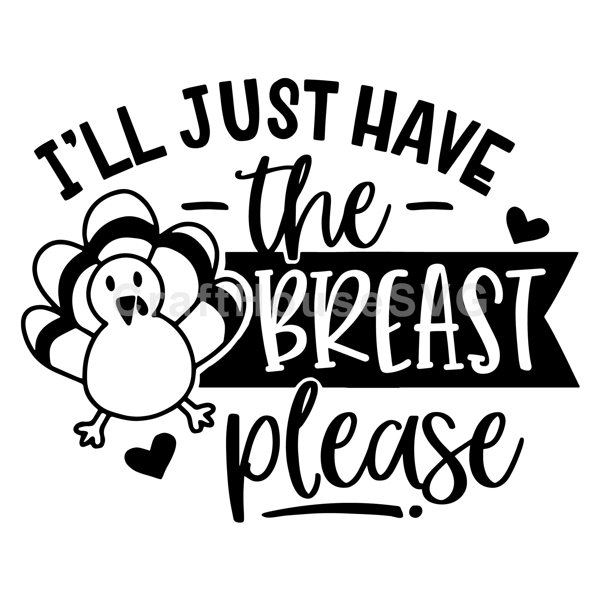 I will just have the breast please SVG