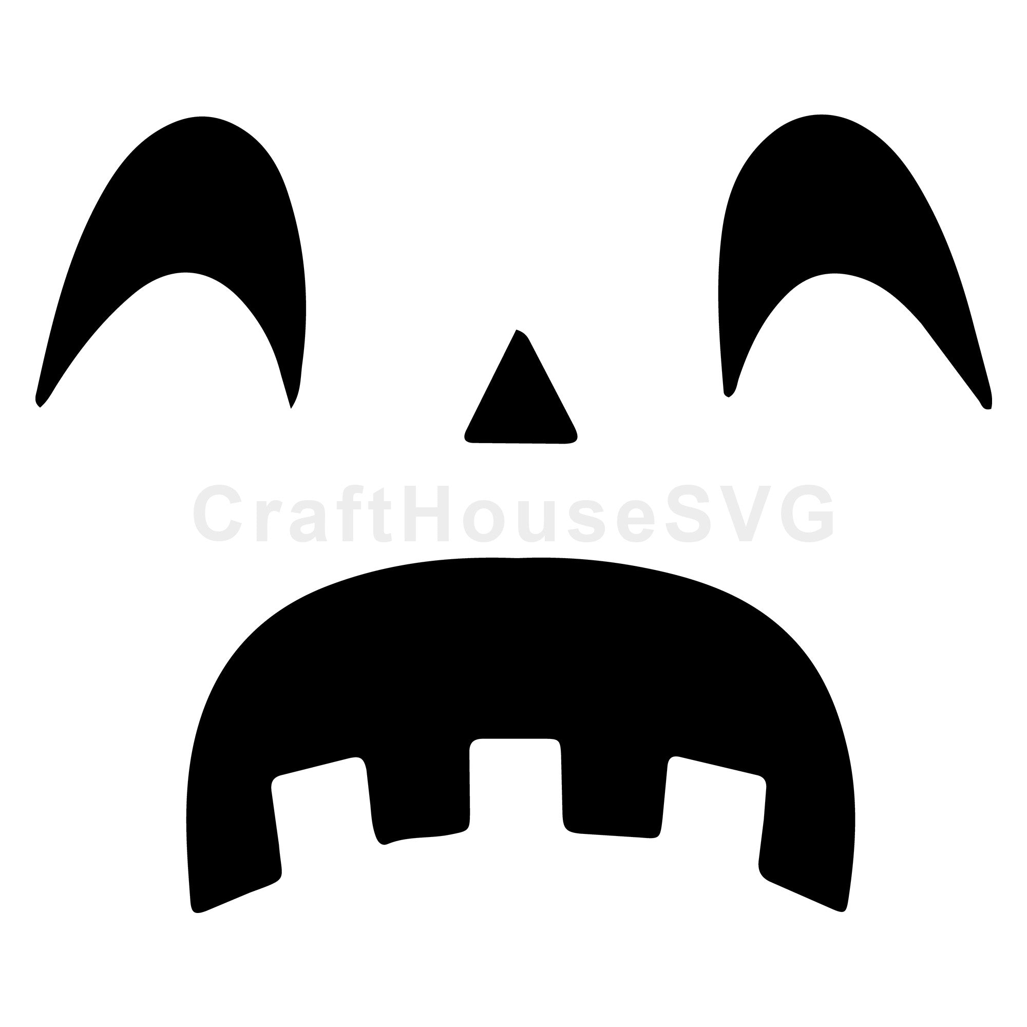 Surprised Jack O' Lantern SVG | Halloween Vinyl Cut File