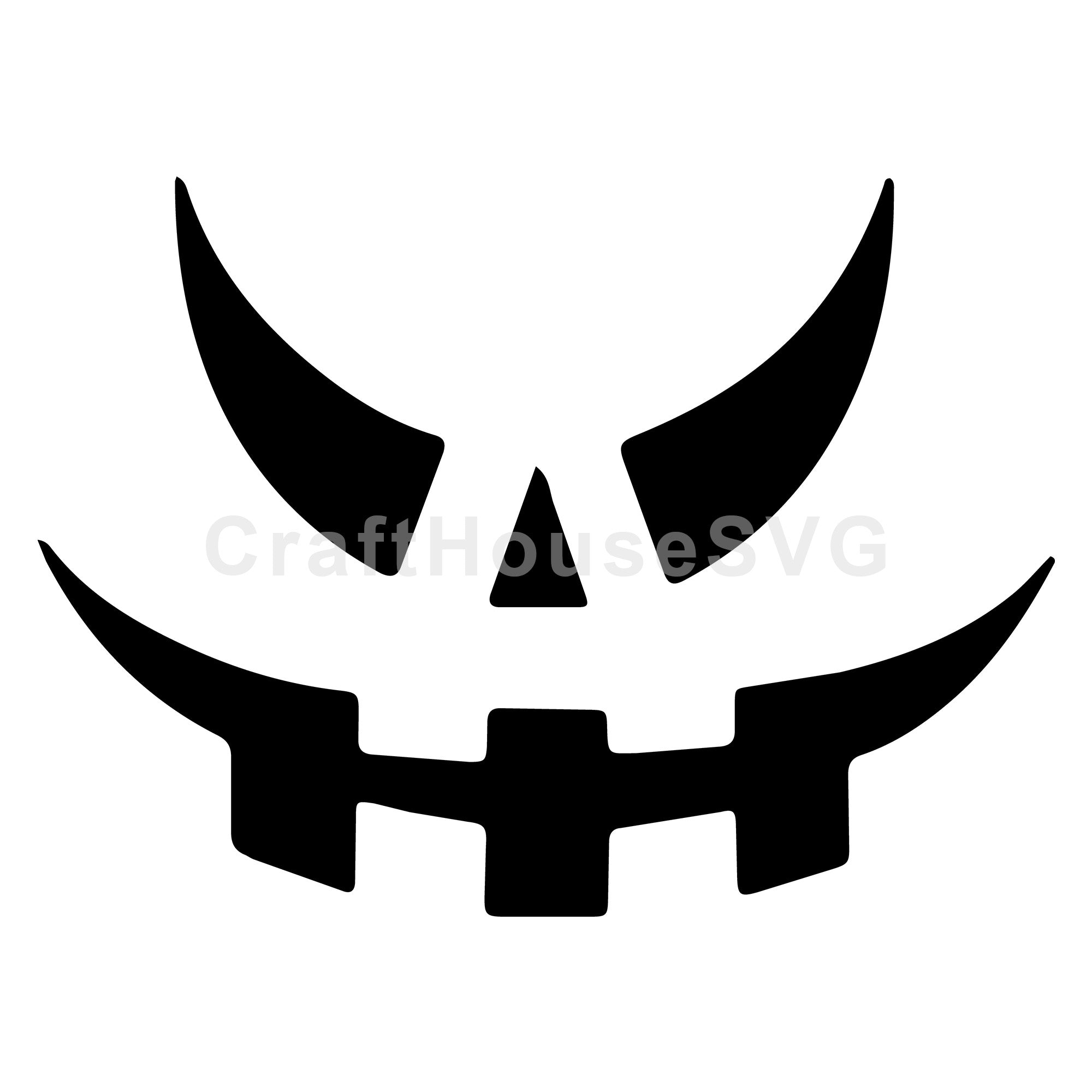 Sinister Jack O Lantern SVG | Spooky Halloween Cut File