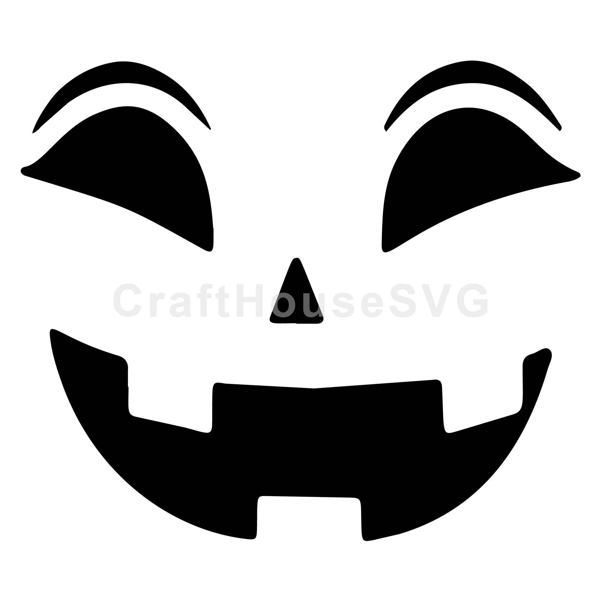 Cheerful Jack O Lantern SVG | Fun Halloween Craft File