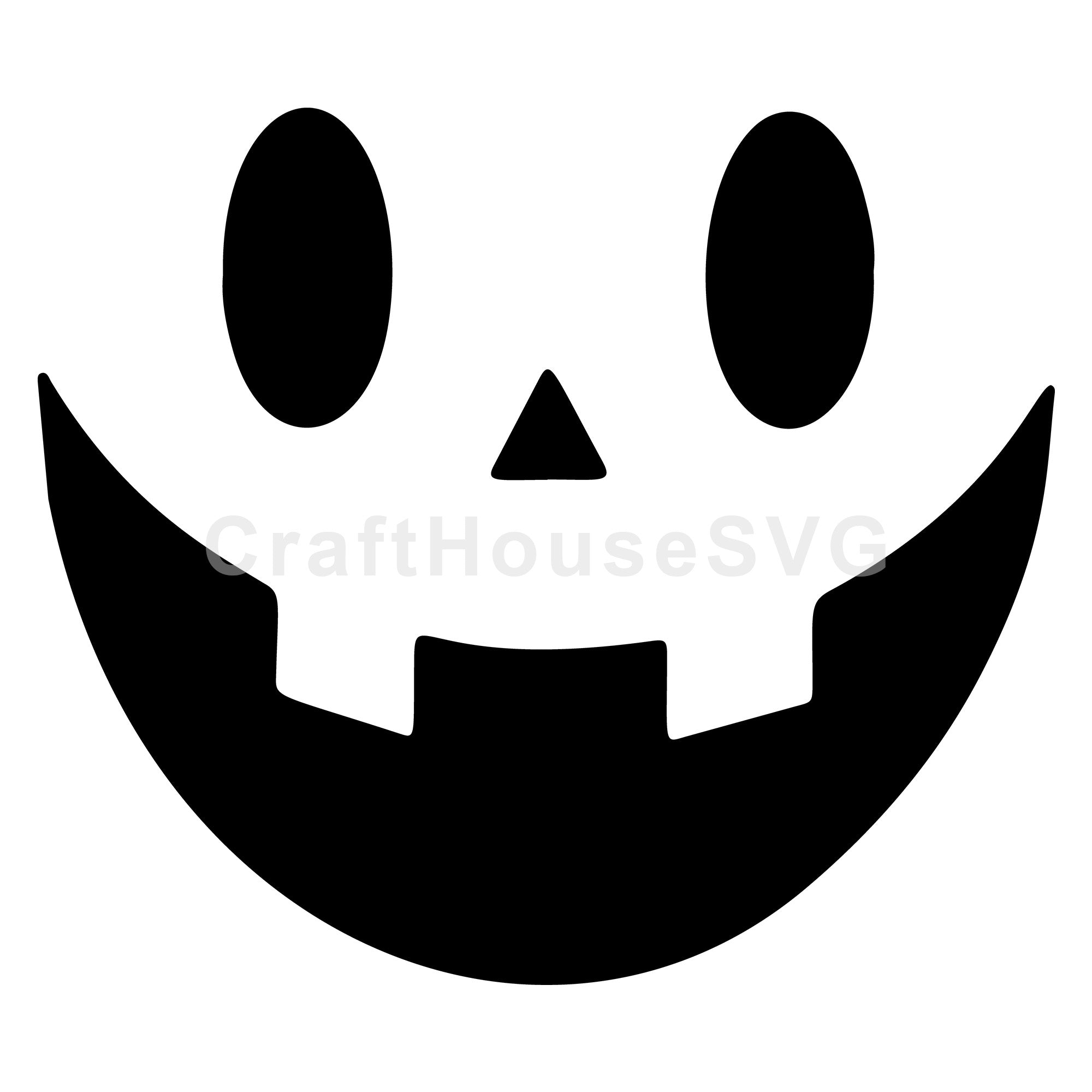 Smiling Jack O' Lantern SVG | Halloween Vinyl Cut File