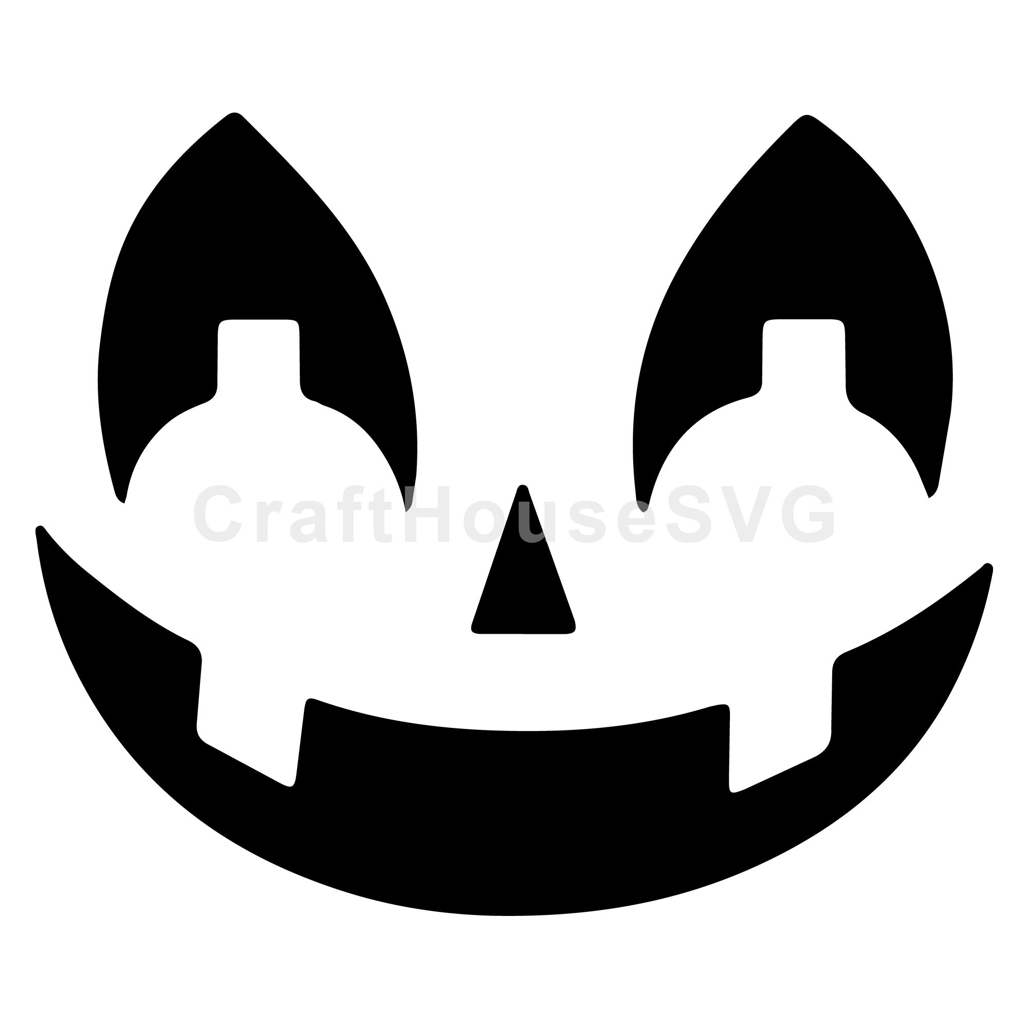 Scary Jack O Lantern SVG | Halloween Decoration Cut File