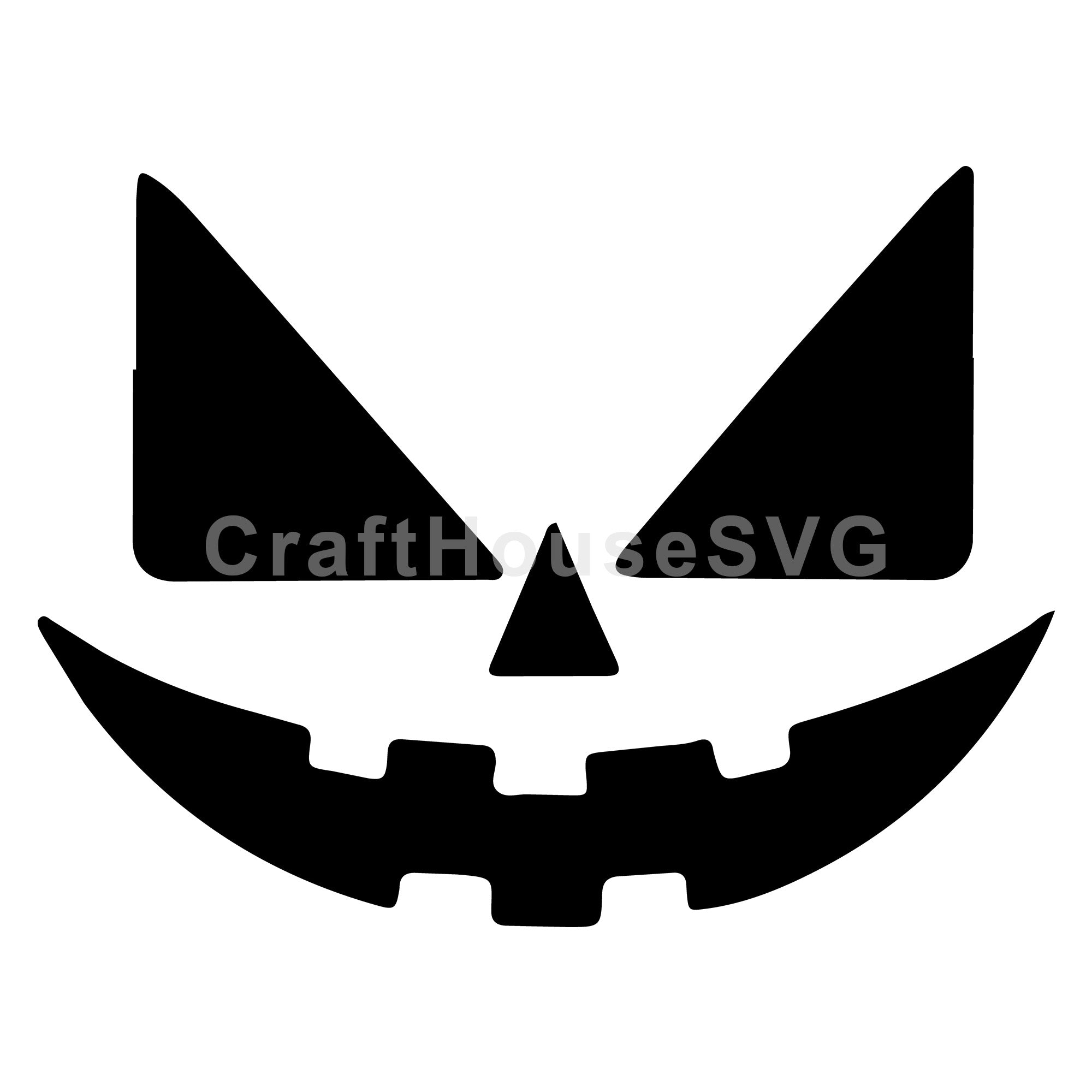 Menacing Jack O Lantern SVG | Spooky Halloween Cut File