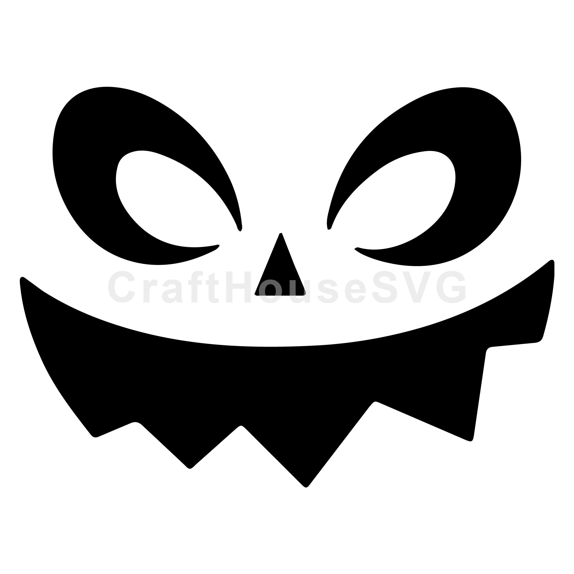 Wicked Jack O Lantern SVG | Halloween Decoration Cut File