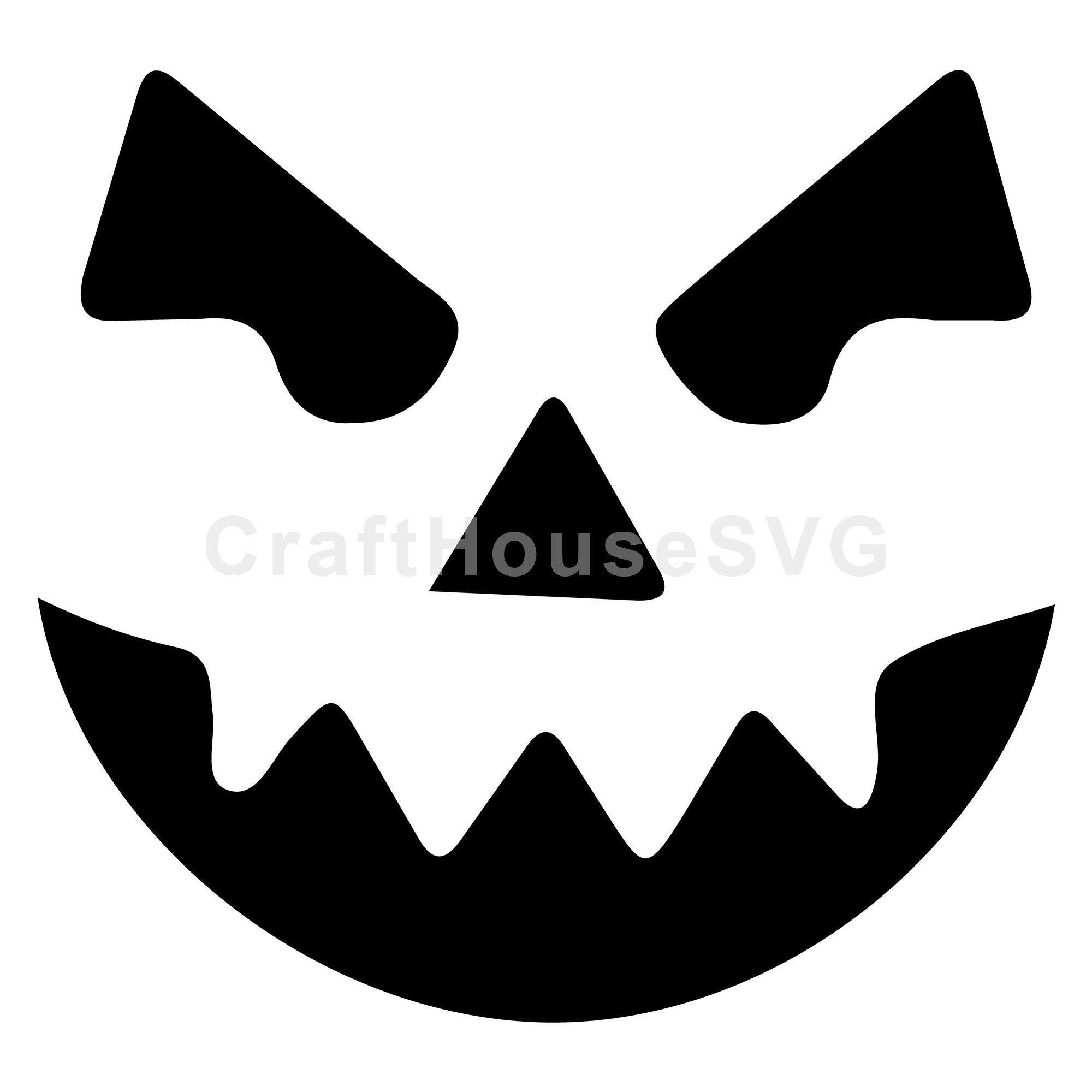 Angry Jack O Lantern SVG | Halloween Vinyl Craft File