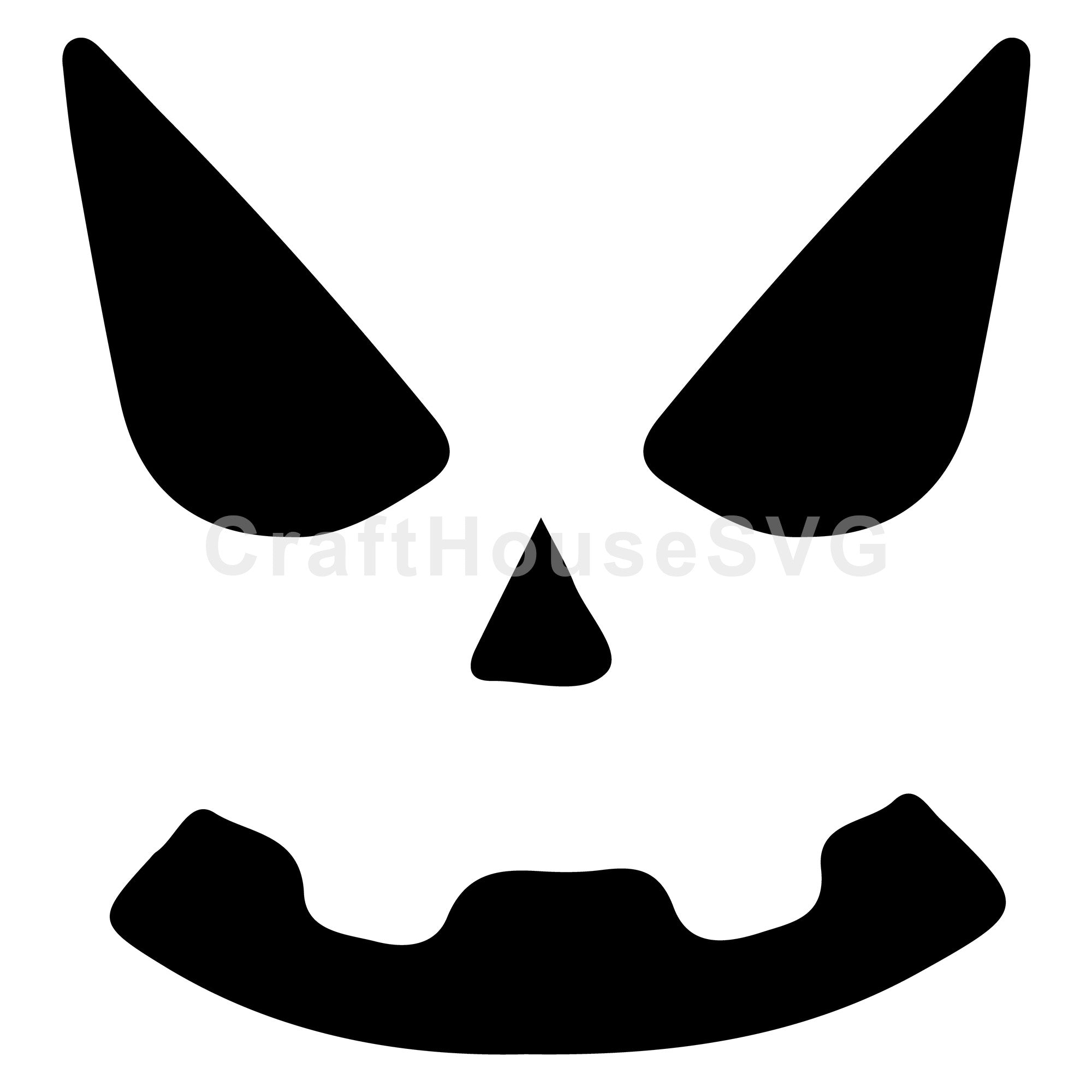 Sinister Jack O Lantern SVG | Halloween Pumpkin Cut File