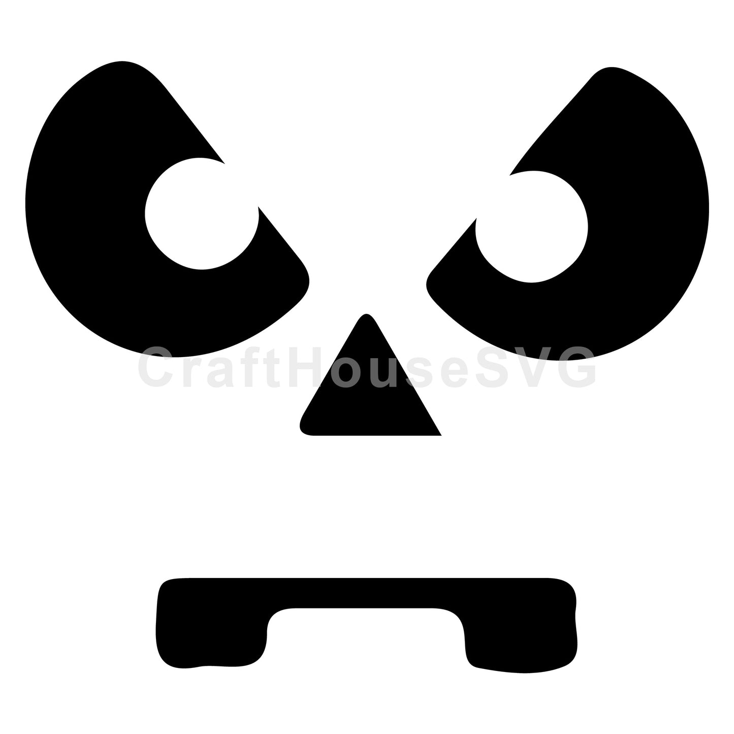 Angry Jack O Lantern SVG | Halloween Decoration Design