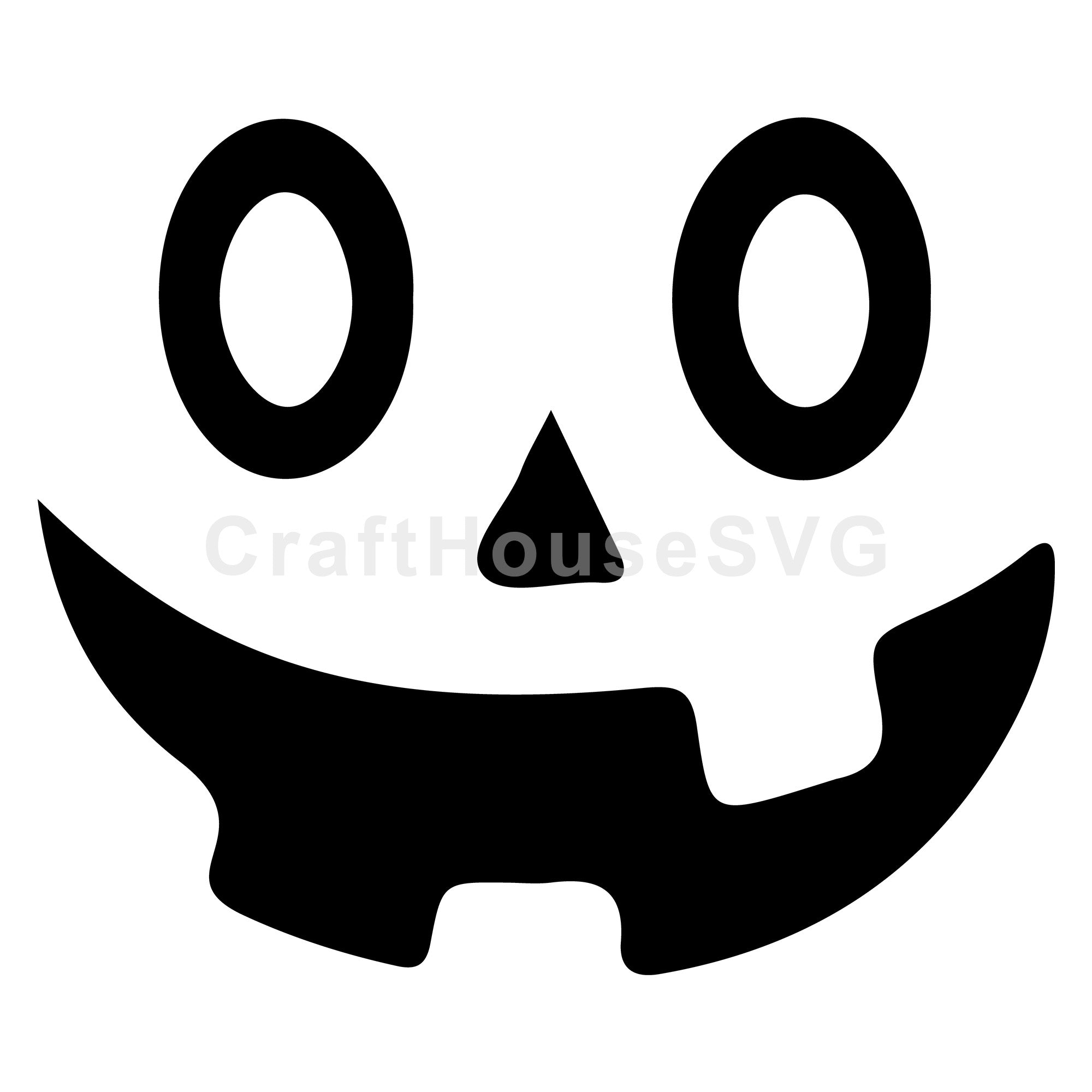 Goofy Jack O Lantern SVG | Seasonal Halloween Decor