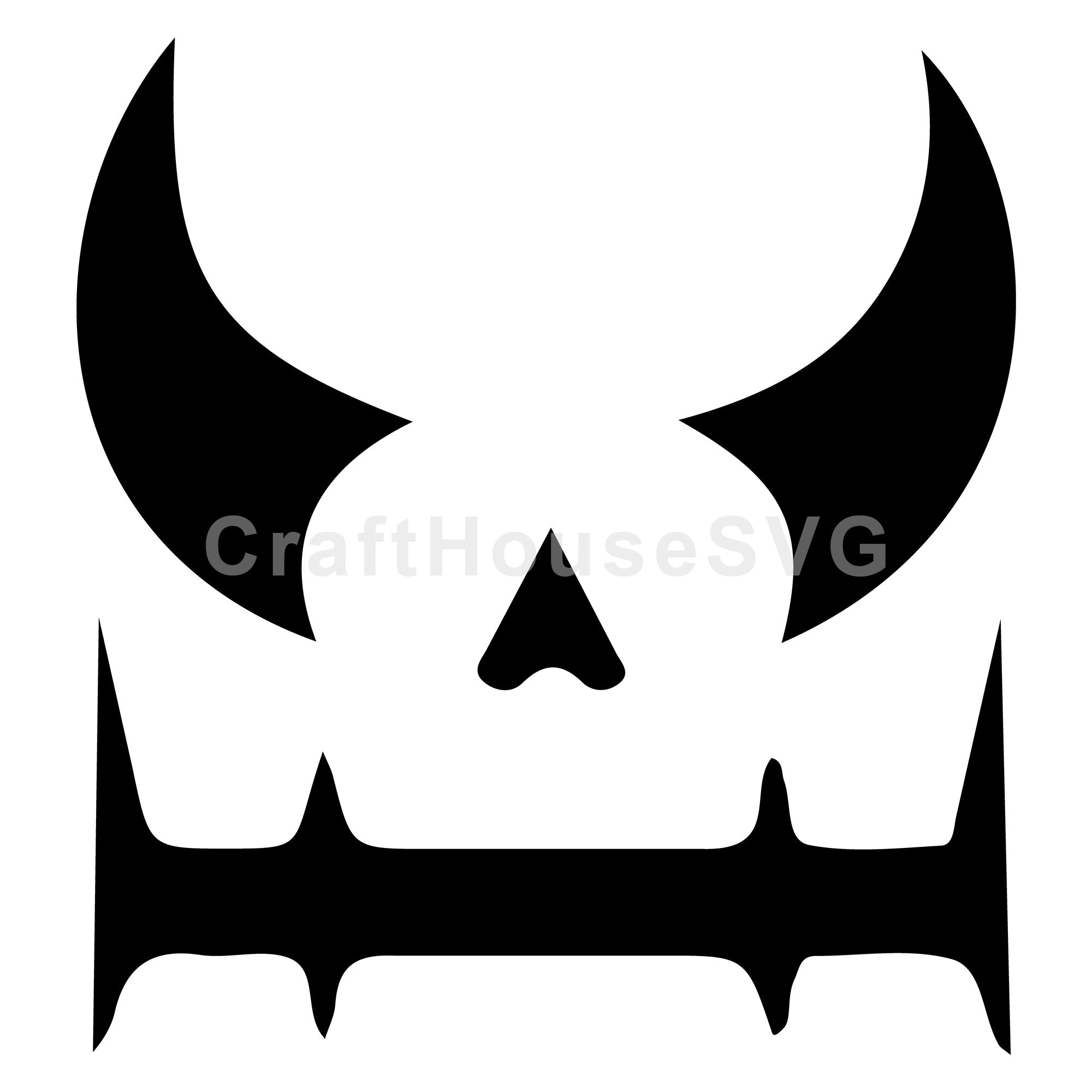 Demonic Jack O Lantern SVG | Halloween Decor Cut File