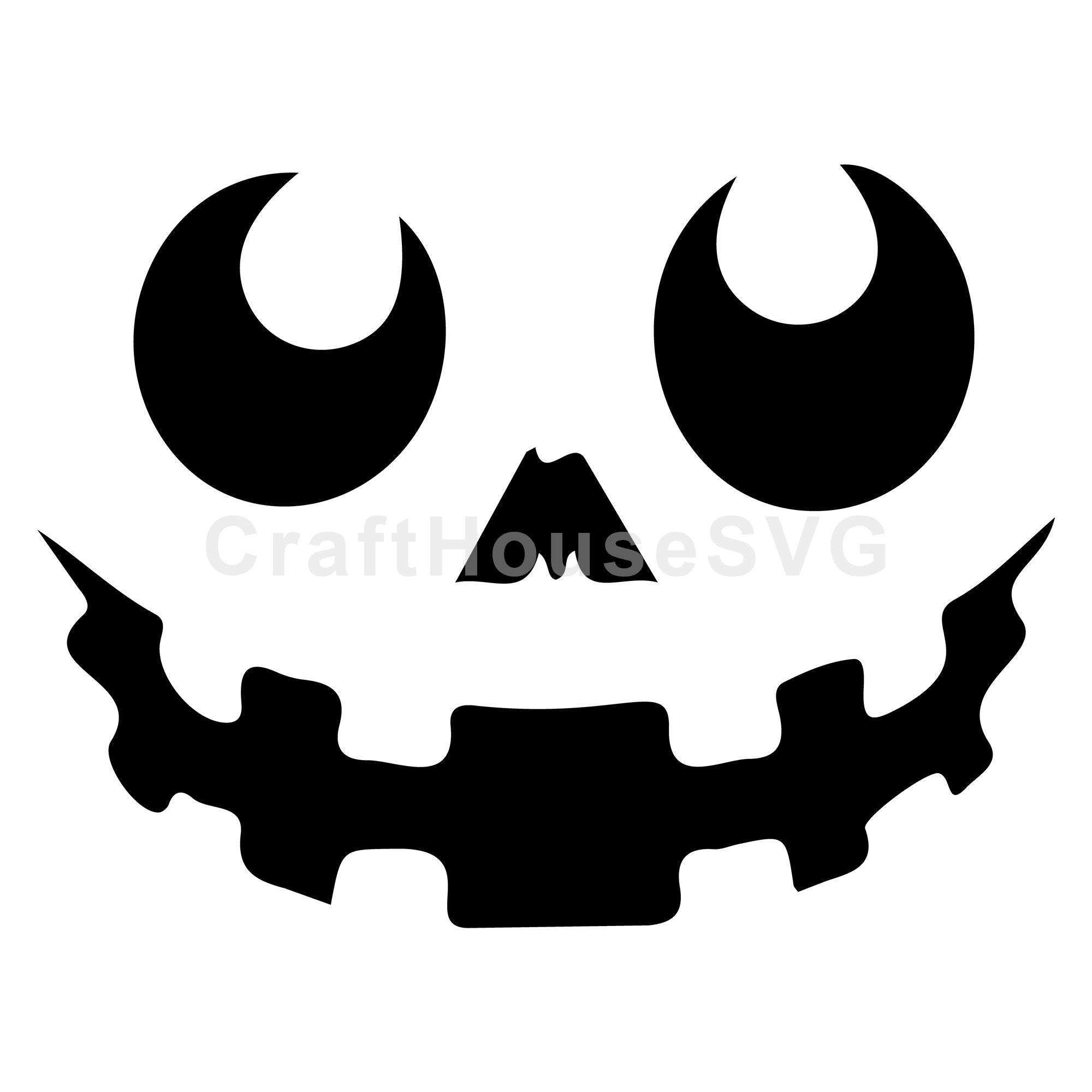 Jack O Lantern SVG | Halloween Pumpkin Face Design