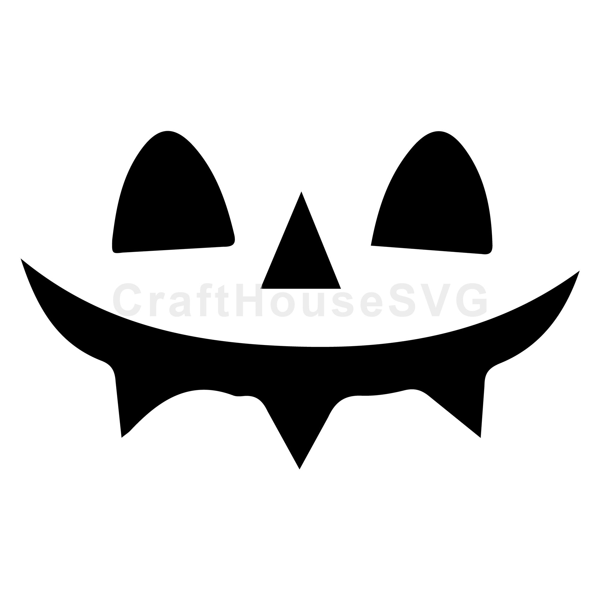 Pumpkin Face SVG | Halloween Craft Cut File