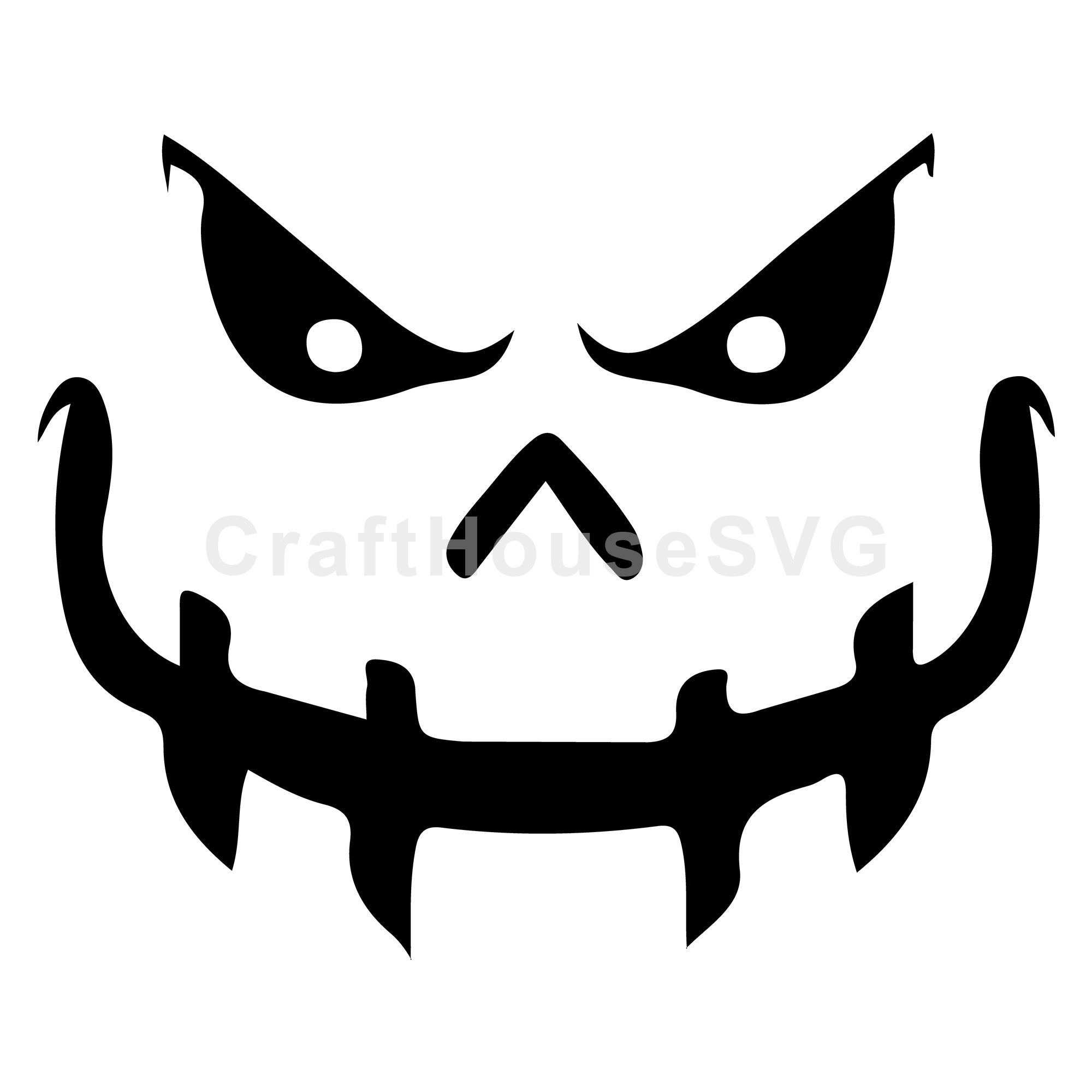 Spooky Jack O Lantern SVG | Halloween Decoration Cut File