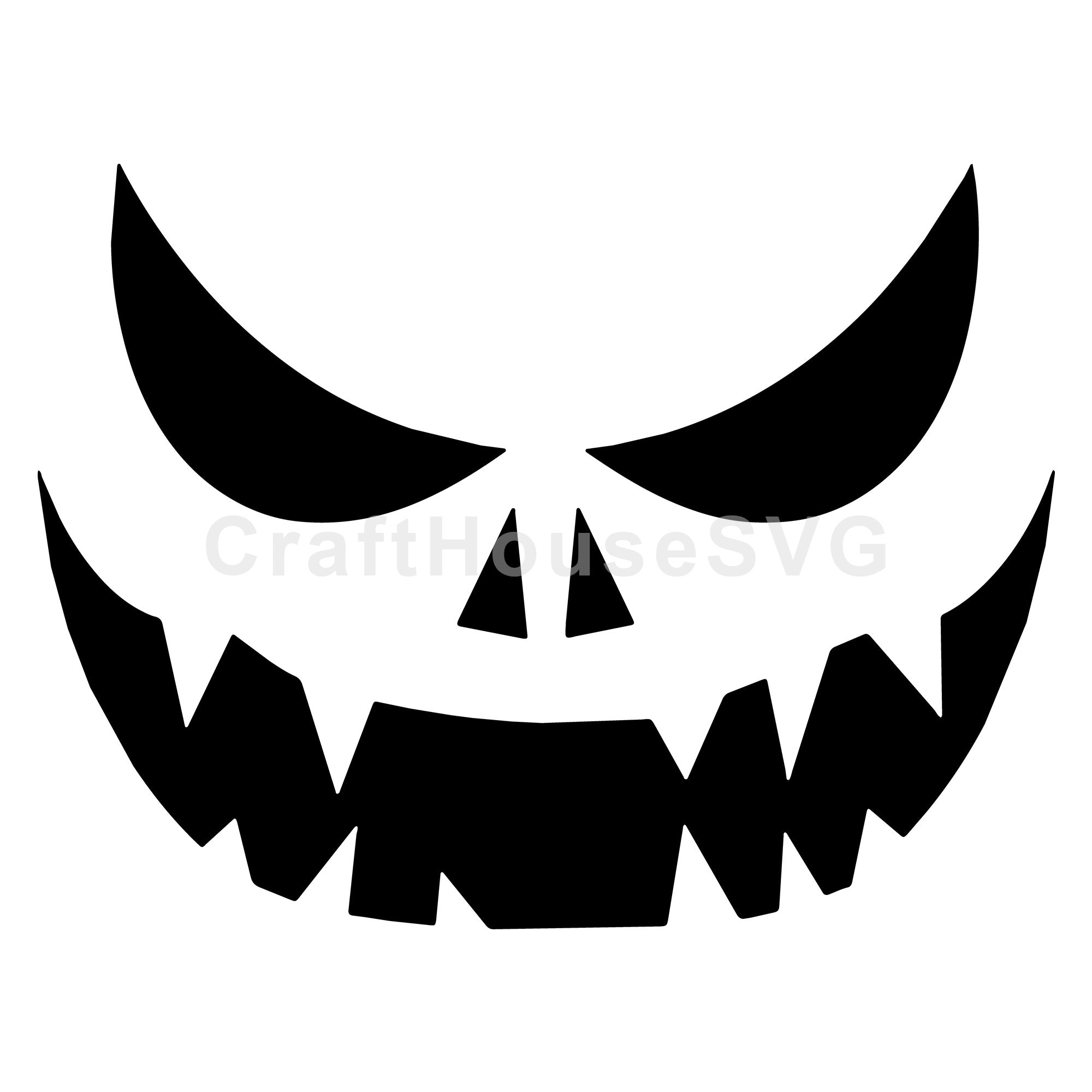 Spooky Jack O' Lantern SVG | Halloween Decor Cut File