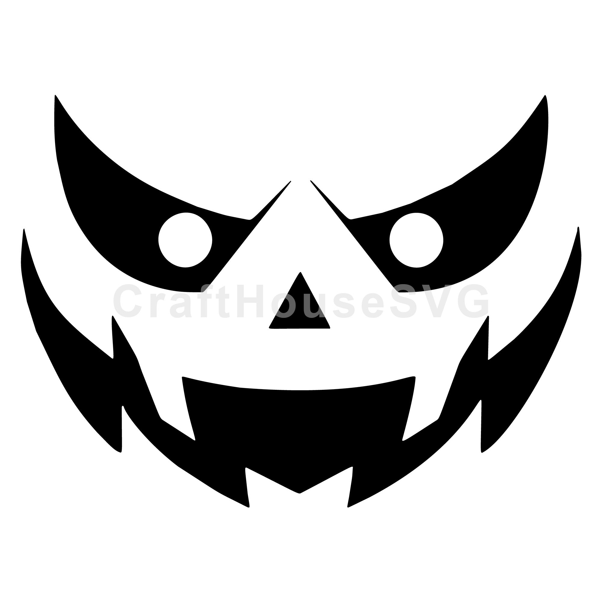 Evil Grin Jack O' Lantern SVG | Halloween Scary Projects