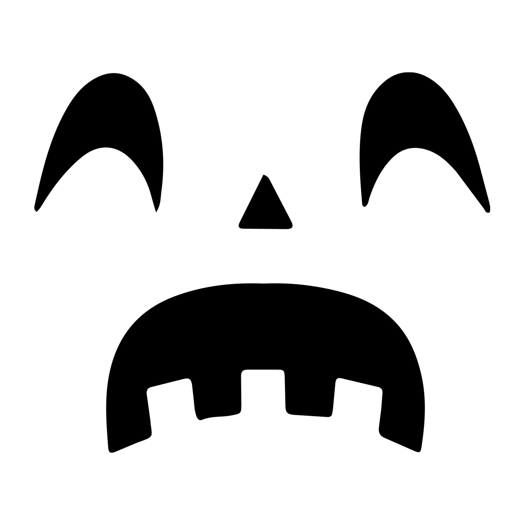 Jack O Lantern Face SVG design for Cricut, Silhouette, laser cutting, vinyl, sublimation, and Halloween craft projects.