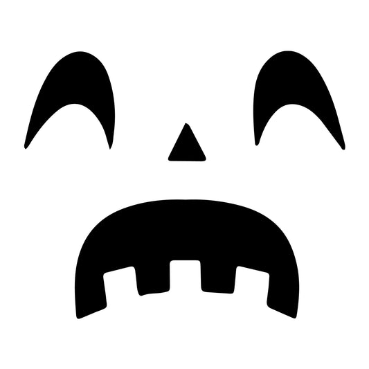Jack O Lantern Face SVG design for Cricut, Silhouette, laser cutting, vinyl, sublimation, and Halloween craft projects.