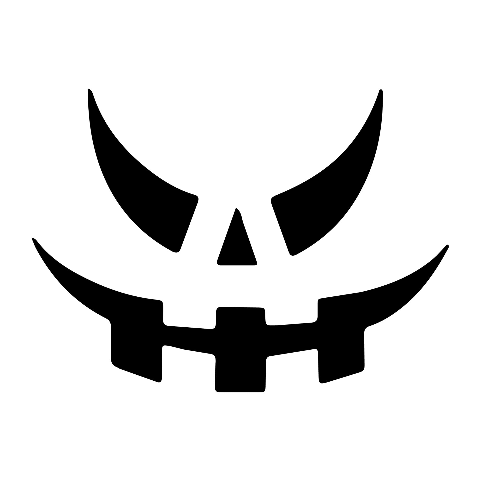 Jack O Lantern Face SVG design for Cricut, Silhouette, laser cutting, vinyl, sublimation, and Halloween craft projects.
