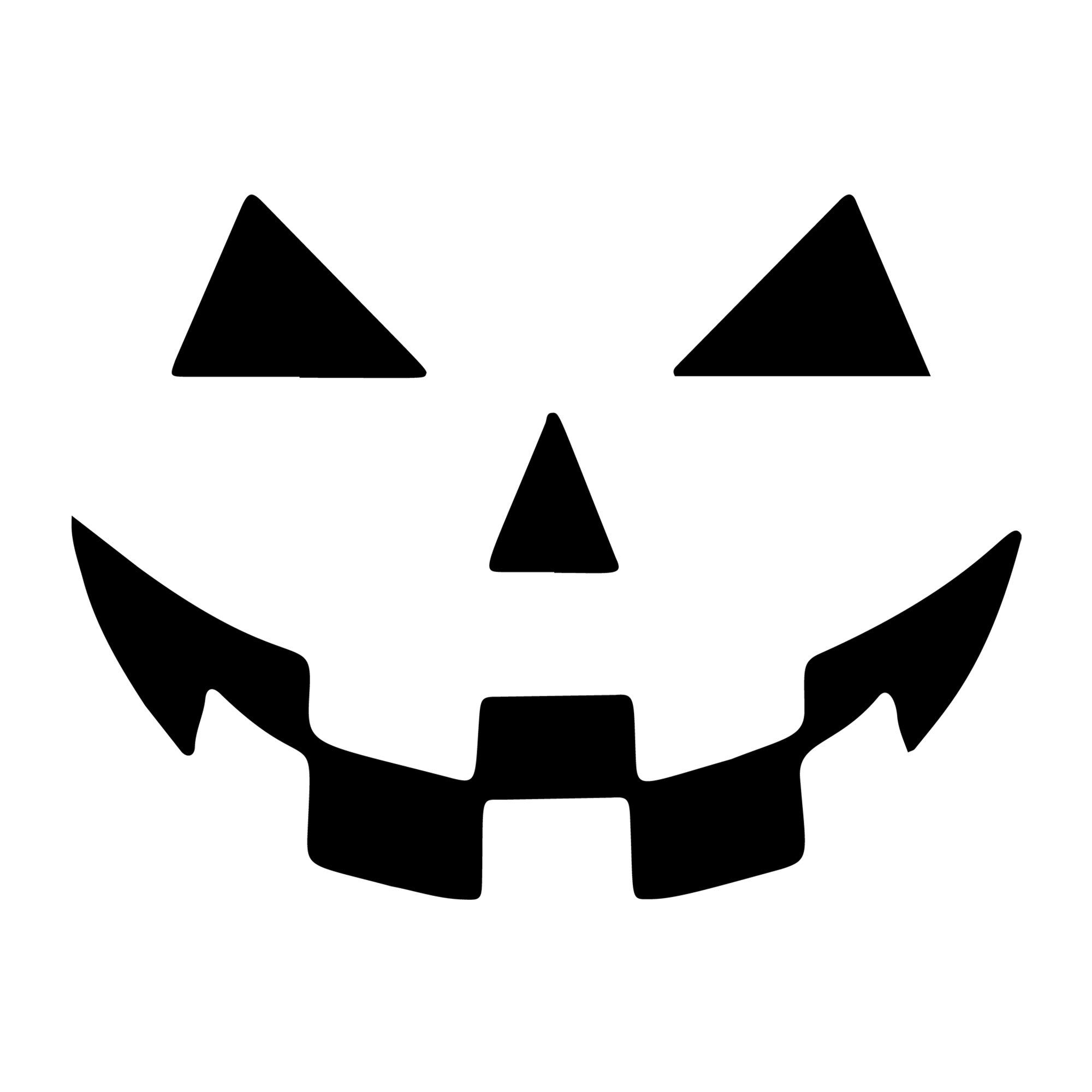 Jack O Lantern Face SVG design for Cricut, Silhouette, laser cutting, vinyl, sublimation, and Halloween craft projects.