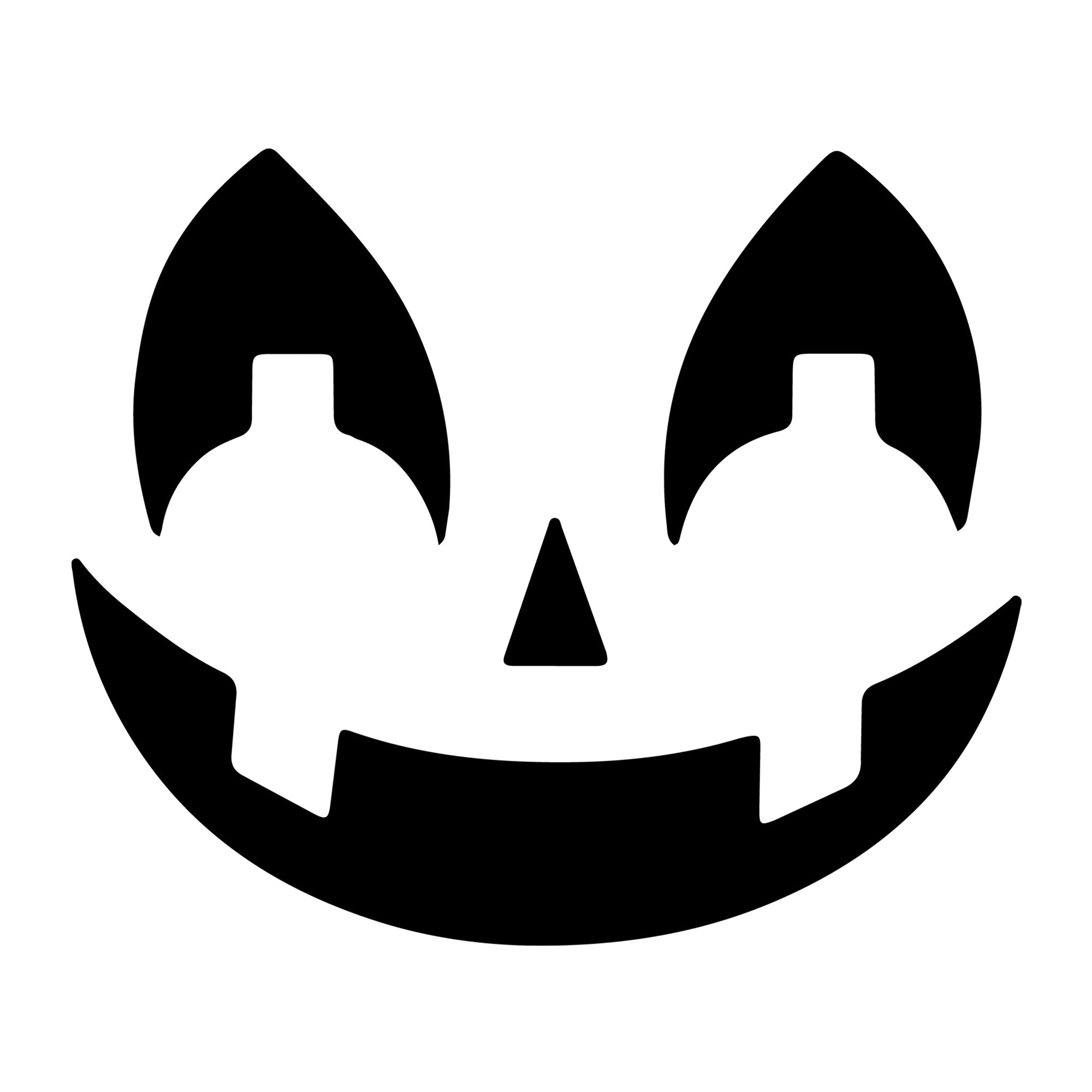 Jack O Lantern Face SVG design for Cricut, Silhouette, laser cutting, vinyl, sublimation, and Halloween craft projects.