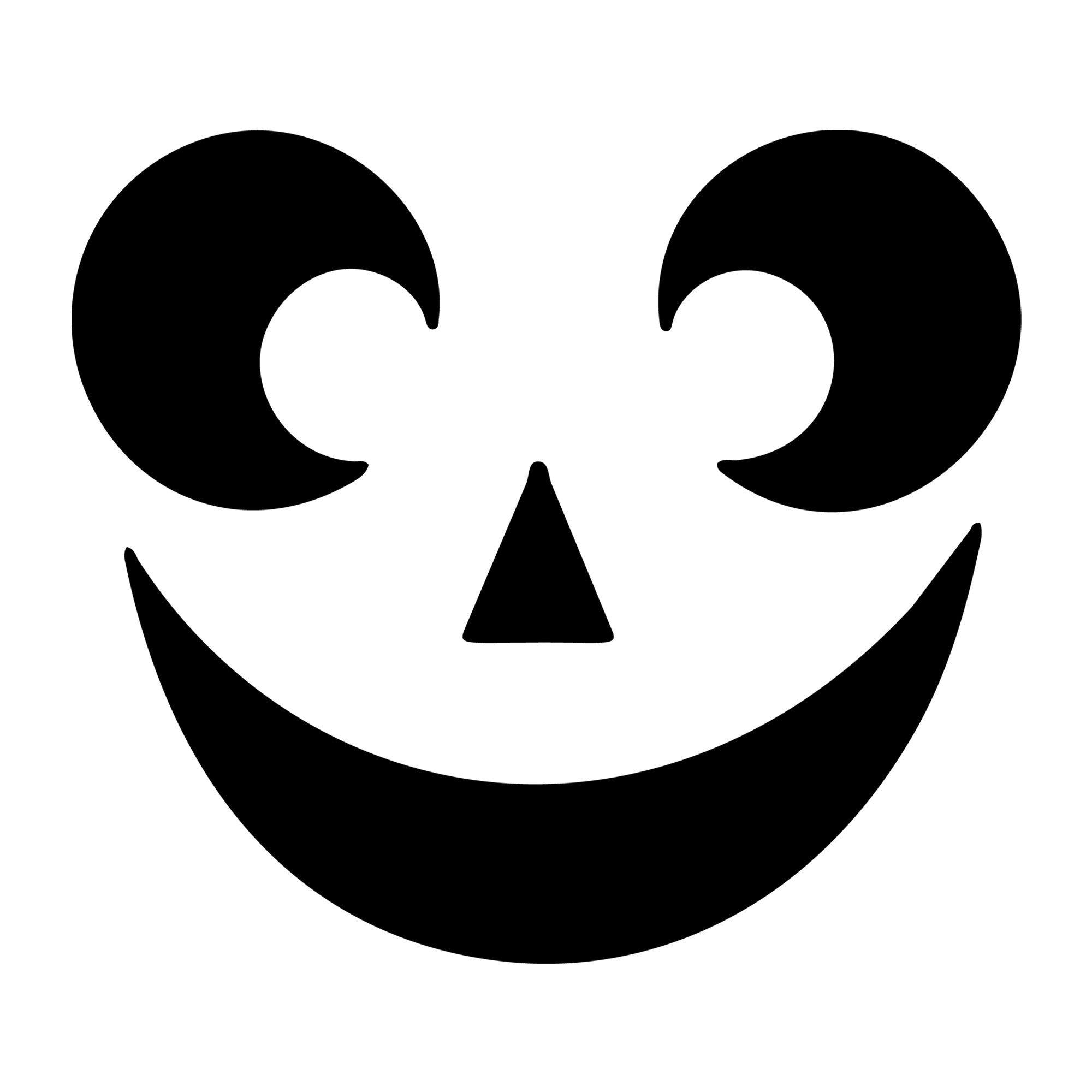 Jack O Lantern Face SVG design for Cricut, Silhouette, laser cutting, vinyl, sublimation, and Halloween craft projects.