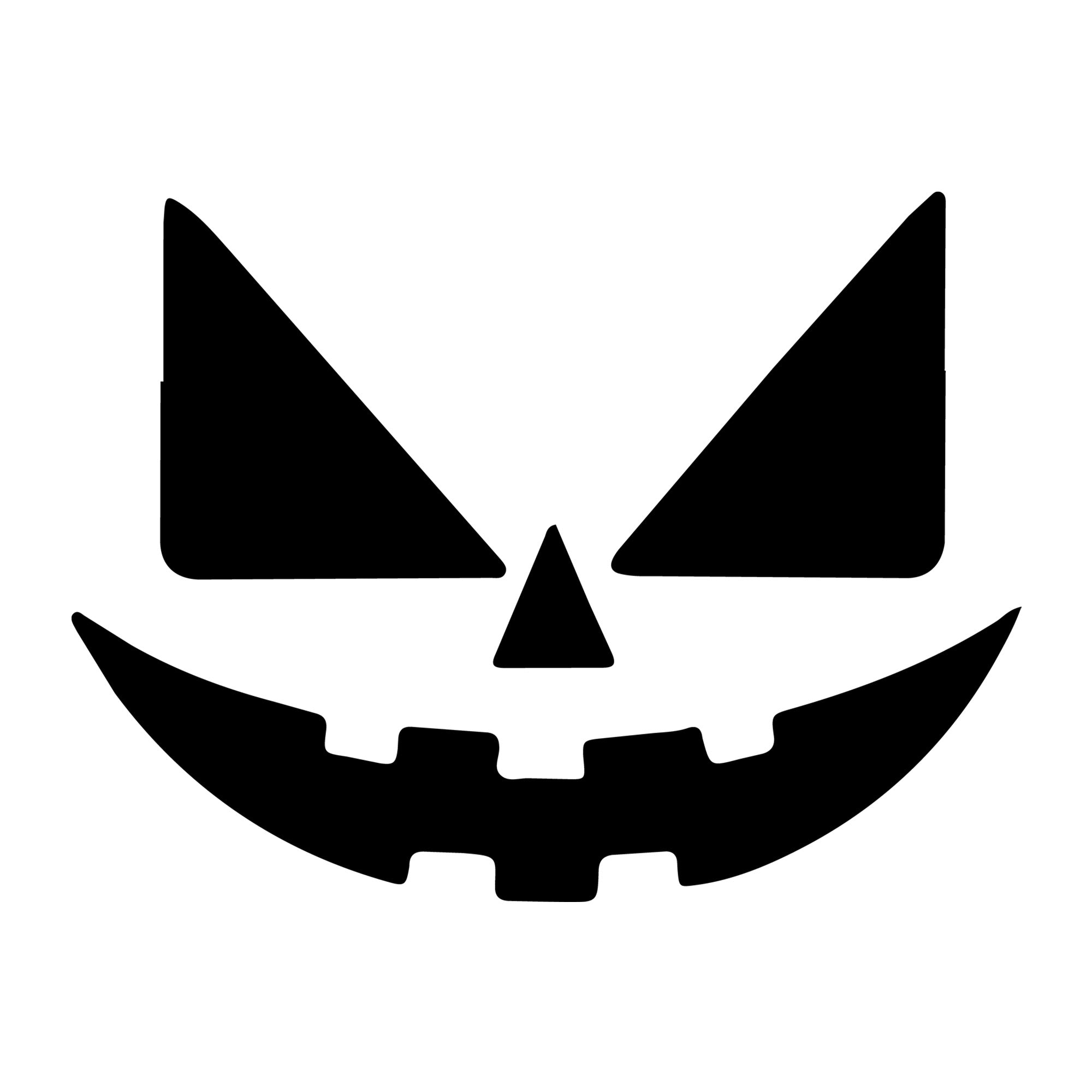 Jack O Lantern Face SVG design for Cricut, Silhouette, laser cutting, vinyl, sublimation, and Halloween craft projects.