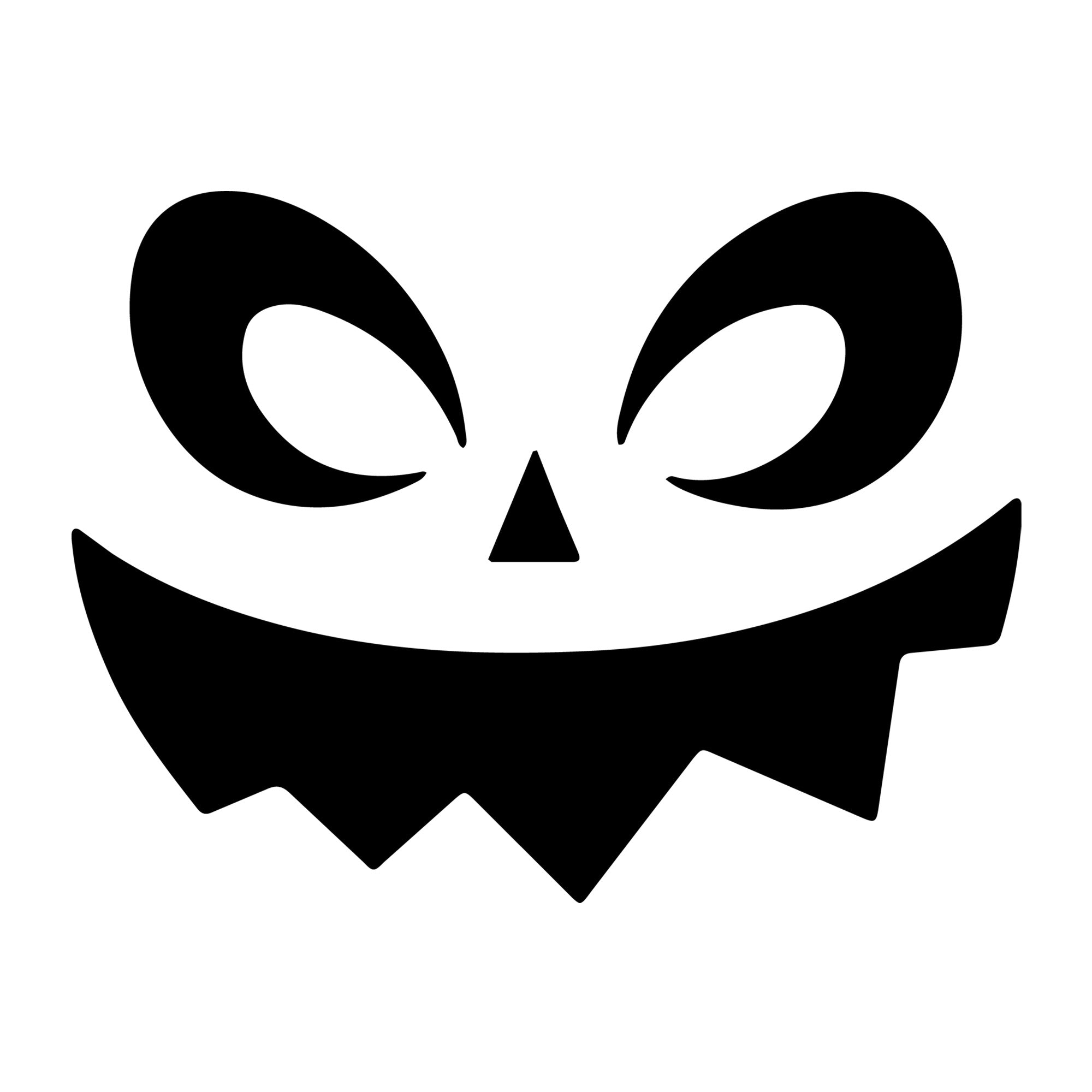 Jack O Lantern Face SVG design for Cricut, Silhouette, laser cutting, vinyl, sublimation, and Halloween craft projects.