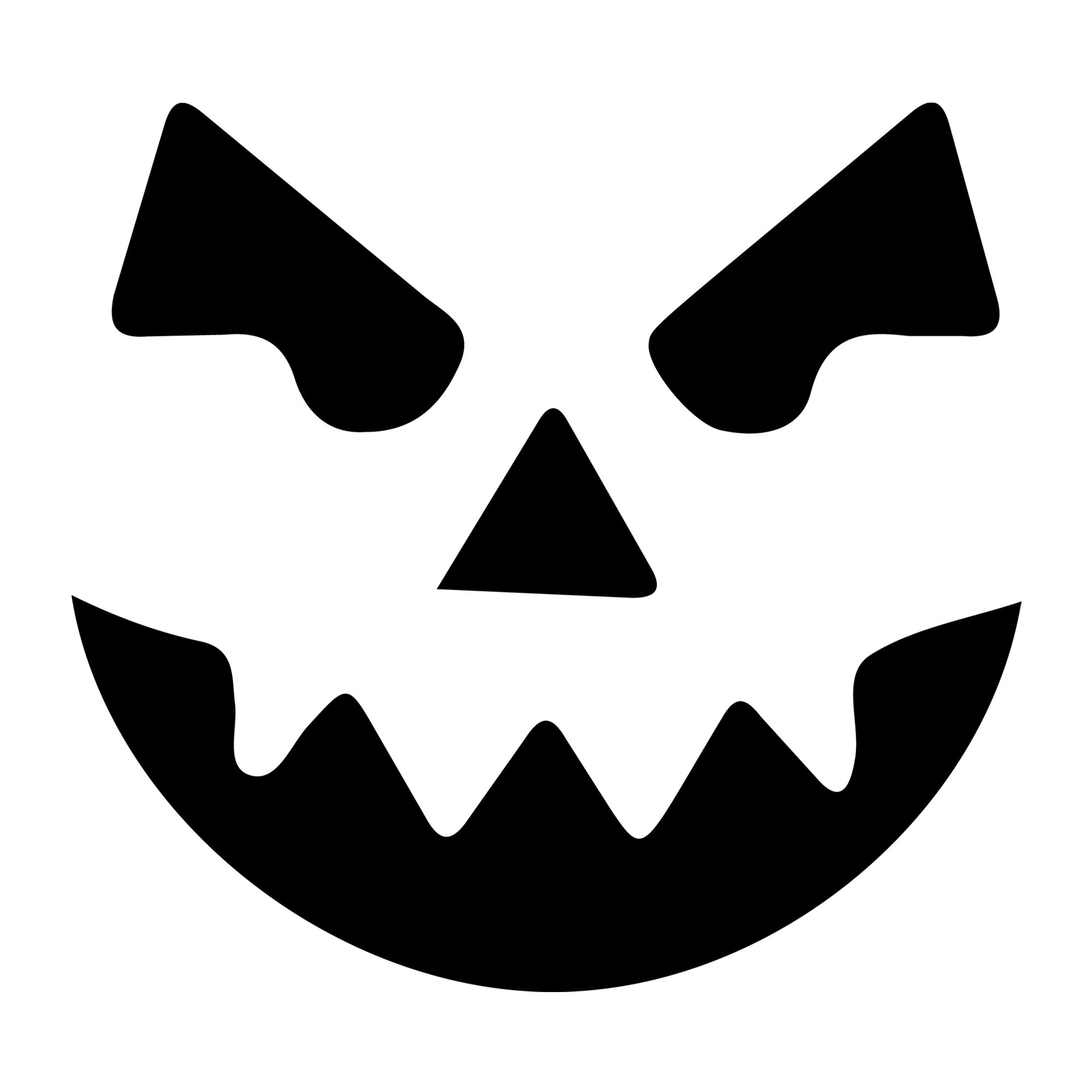 Jack O Lantern Face SVG design for Cricut, Silhouette, laser cutting, vinyl, sublimation, and Halloween craft projects.