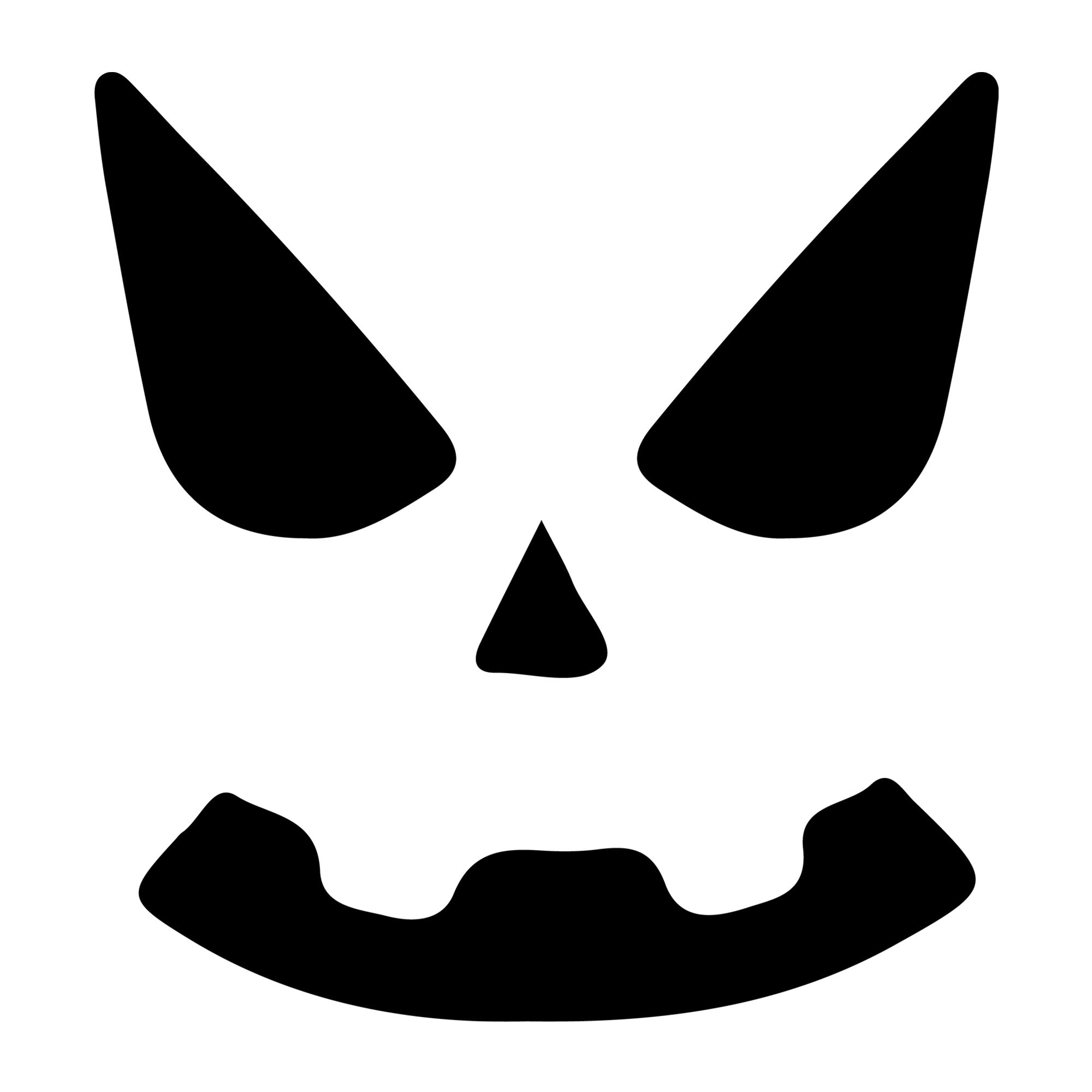 Jack O Lantern Face SVG design for Cricut, Silhouette, laser cutting, vinyl, sublimation, and Halloween craft projects.