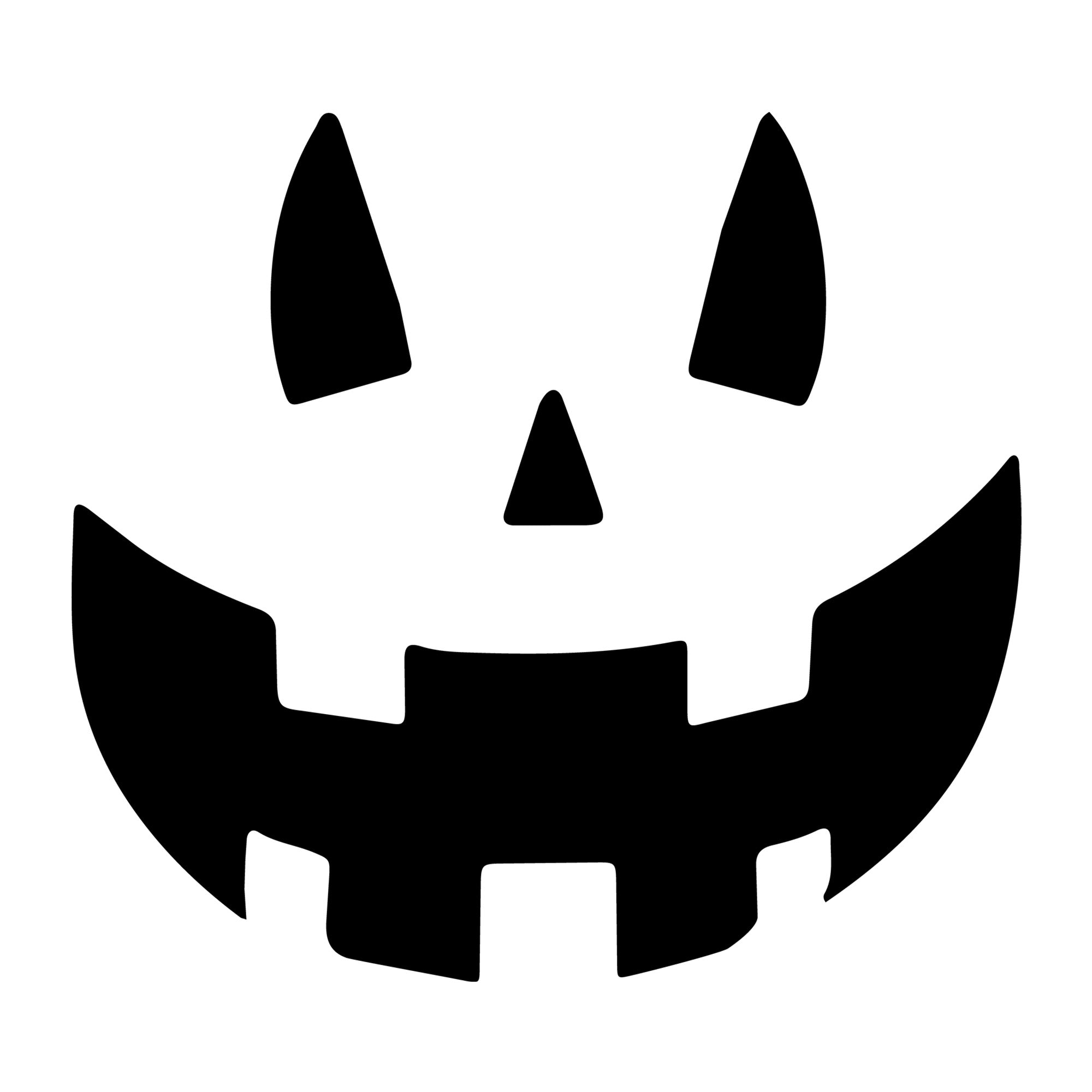 Jack O Lantern Face SVG design for Cricut, Silhouette, laser cutting, vinyl, sublimation, and Halloween craft projects.