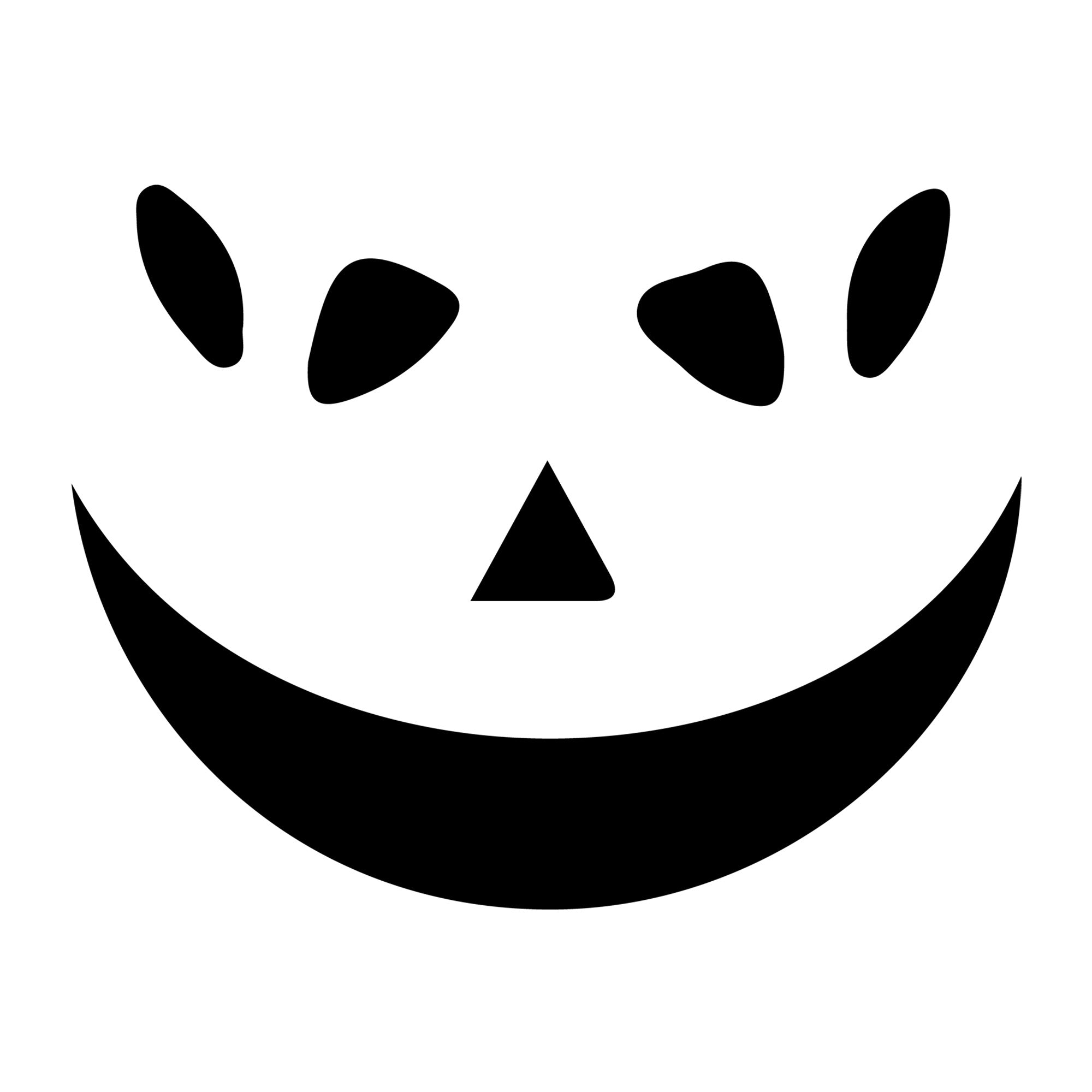 Jack O Lantern Face SVG design for Cricut, Silhouette, laser cutting, vinyl, sublimation, and Halloween craft projects.