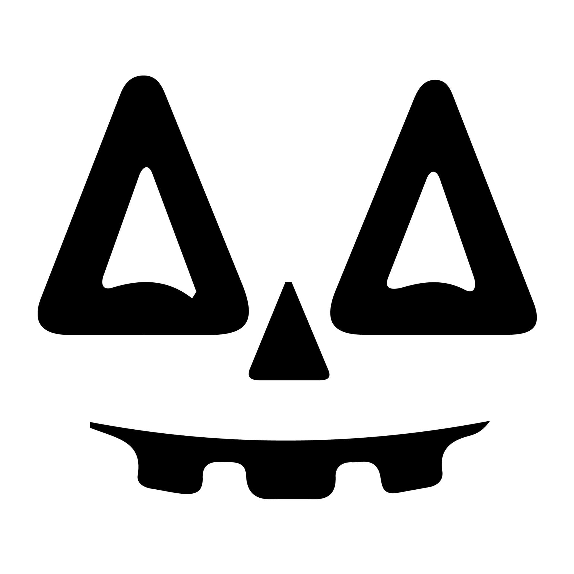Jack O Lantern Face SVG design for Cricut, Silhouette, laser cutting, vinyl, sublimation, and Halloween craft projects.