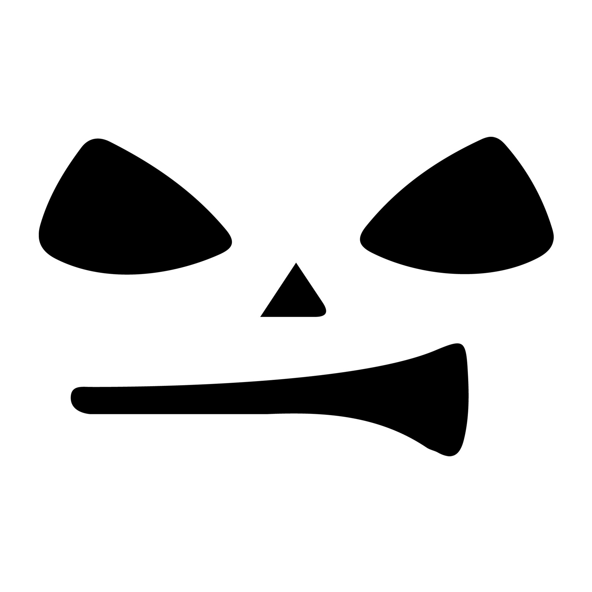Jack O Lantern Face SVG design for Cricut, Silhouette, laser cutting, vinyl, sublimation, and Halloween craft projects.