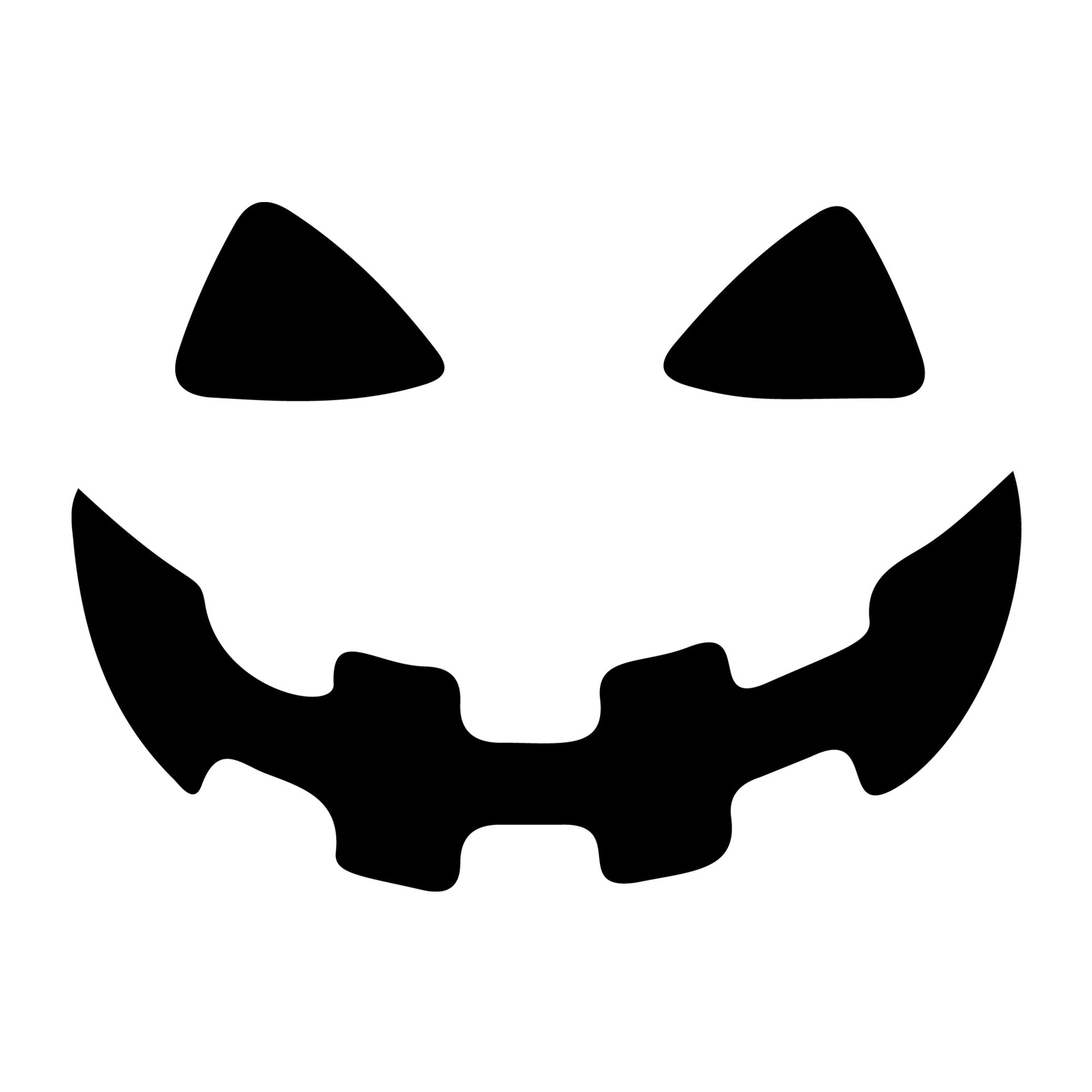 Jack O Lantern Face SVG design for Cricut, Silhouette, laser cutting, vinyl, sublimation, and Halloween craft projects.