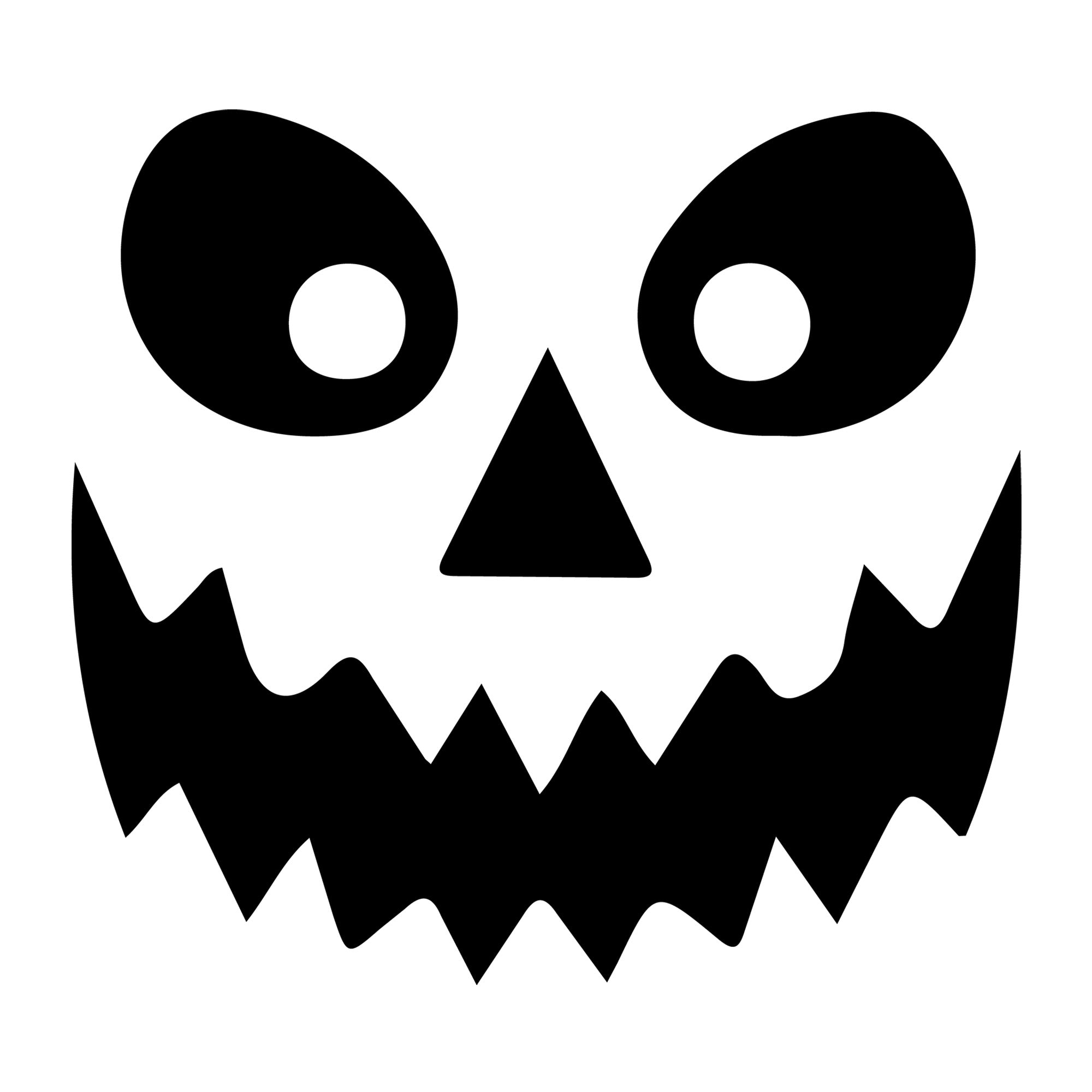 Jack O Lantern Face SVG design for Cricut, Silhouette, laser cutting, vinyl, sublimation, and Halloween craft projects.